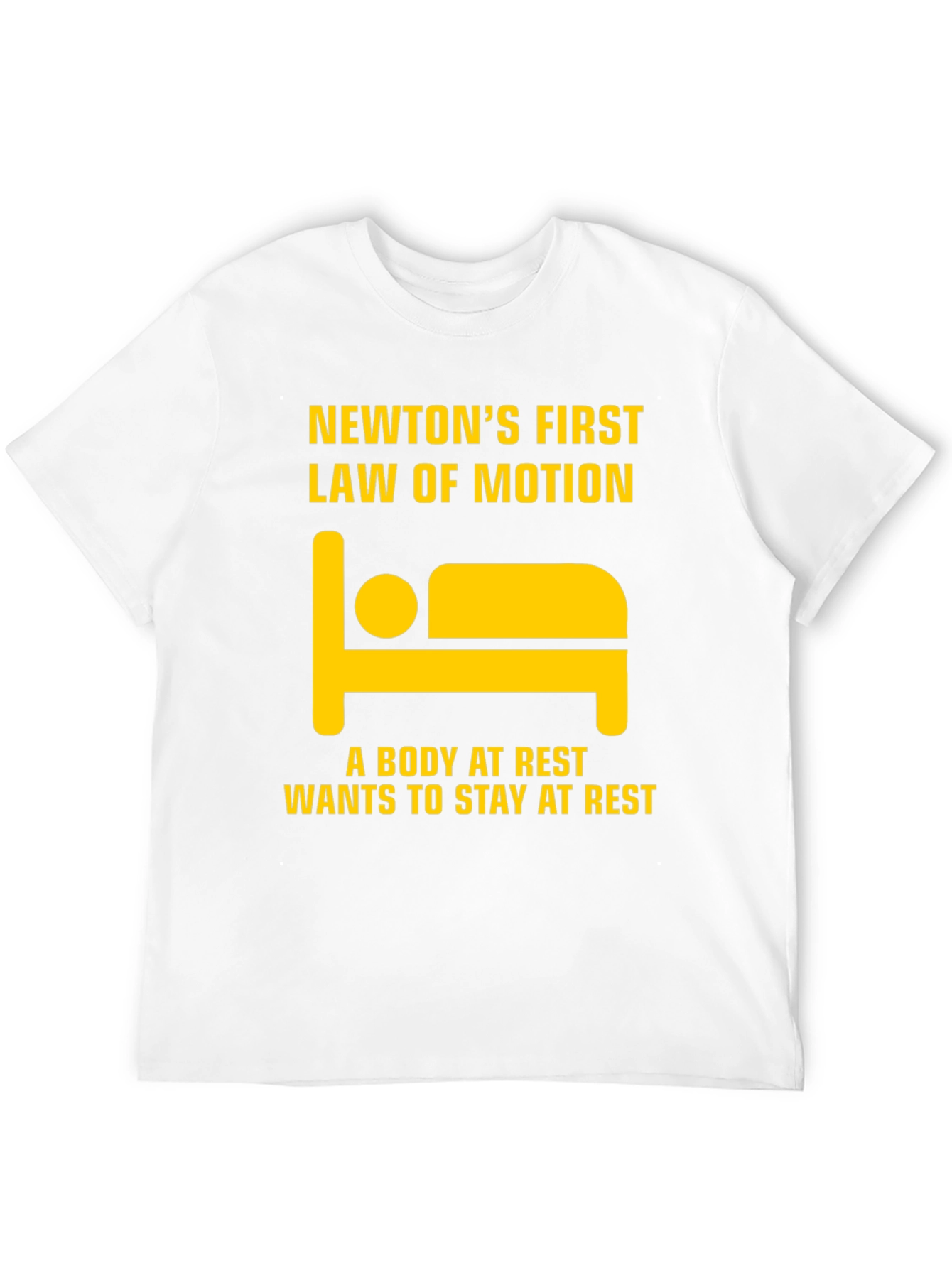 Black Newton's First Law T-Shirt - Body at Rest view 12