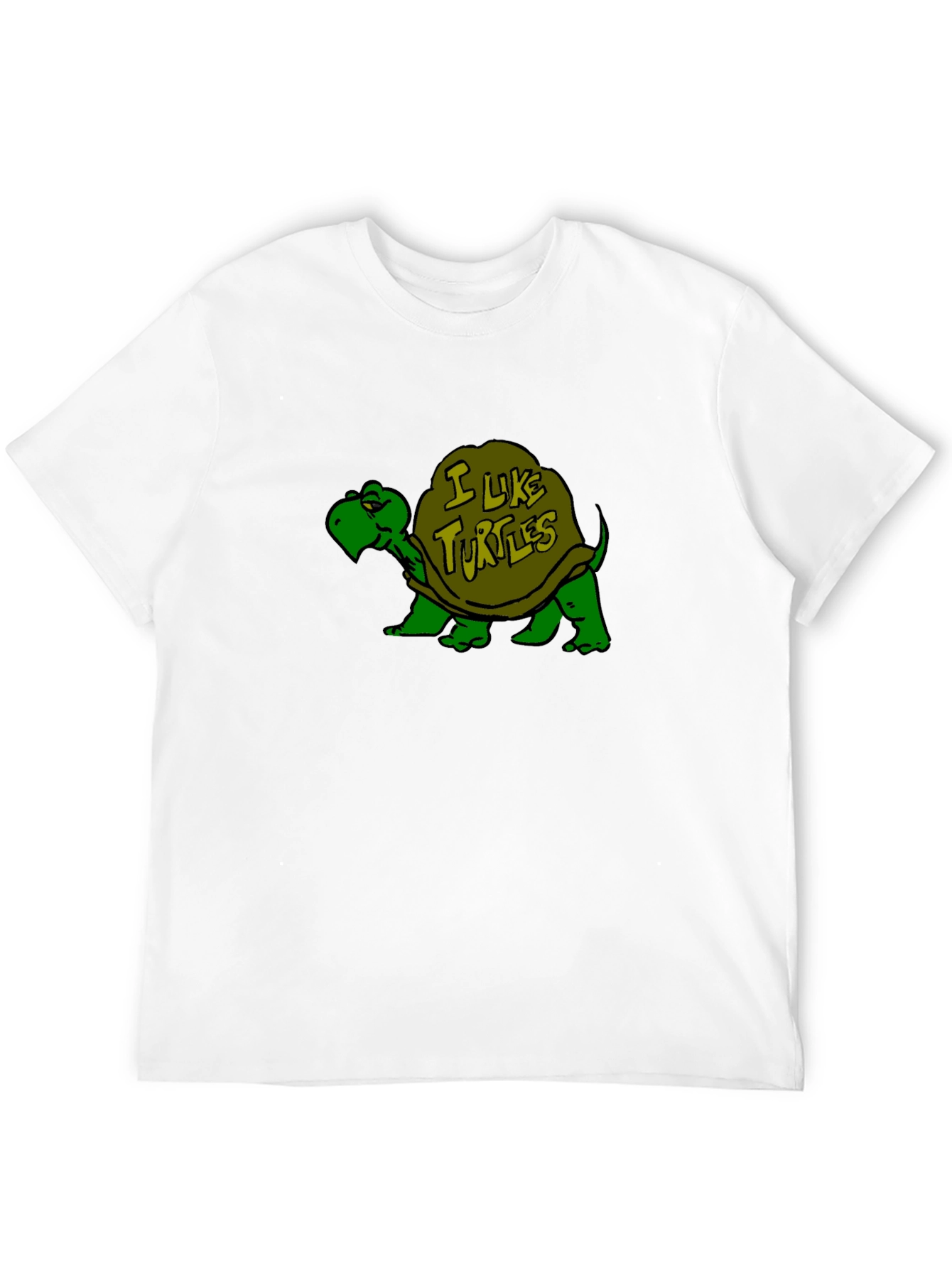 Black I Like Turtles Black T-Shirt view 12