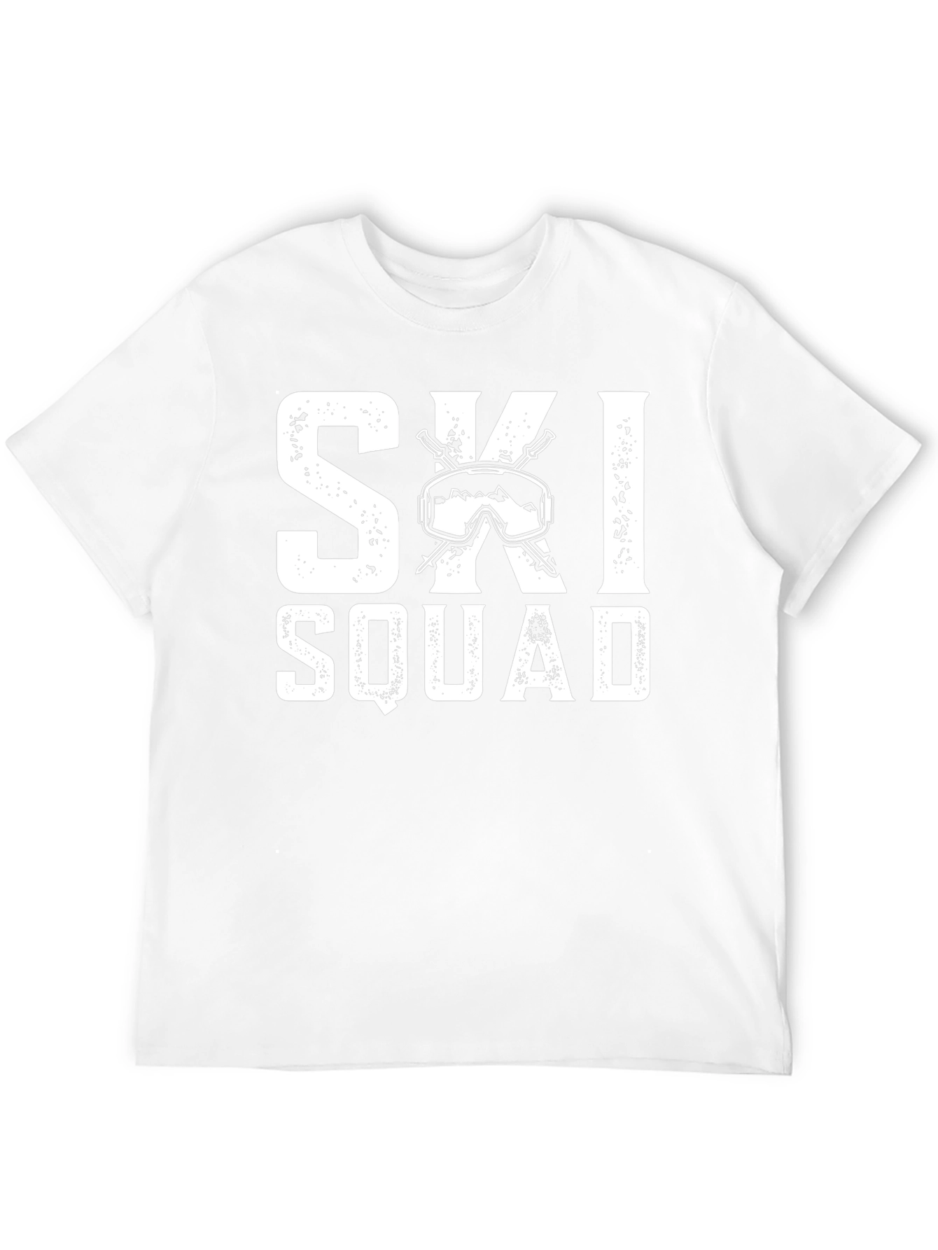 Black Ski Squad T-Shirt - Winter Sports Apparel view 12