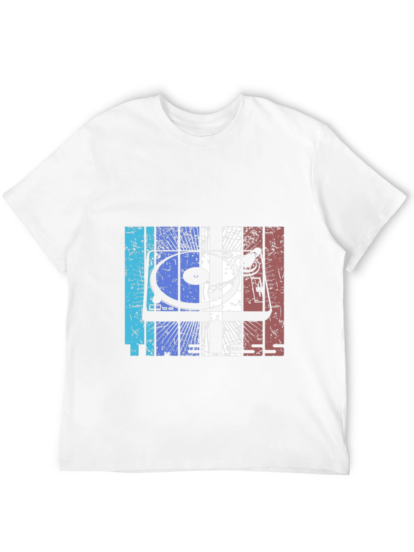 Black Retro Turntable Graphic Tee - DJ Style view 12