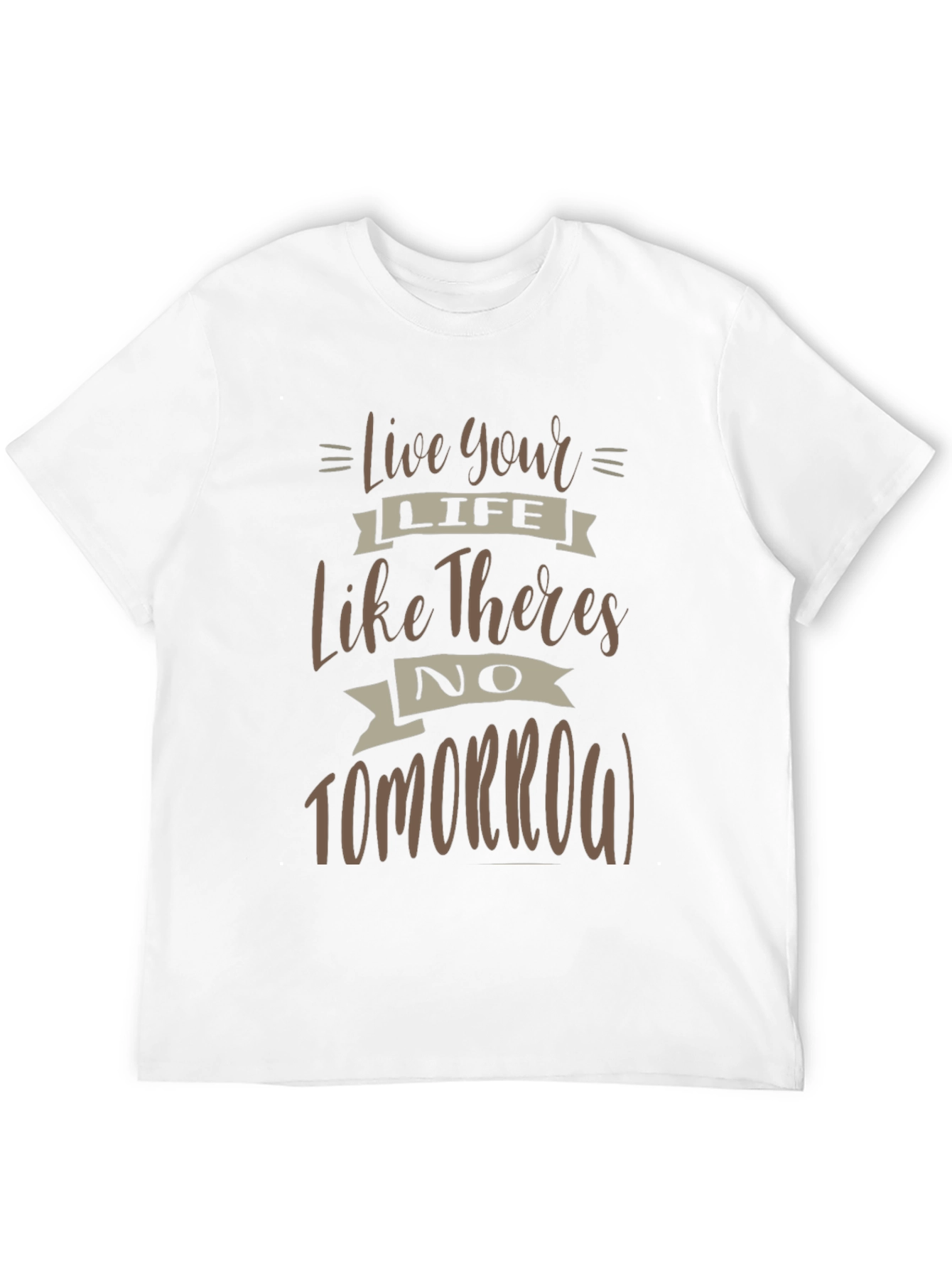 Black Live Your Life Graphic T-Shirt view 12