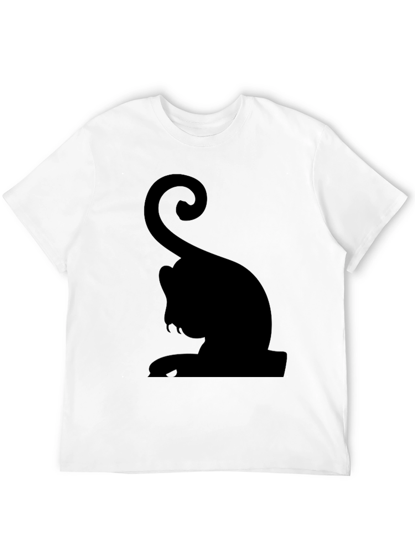 Black Black Cat Silhouette Graphic Tee view 12