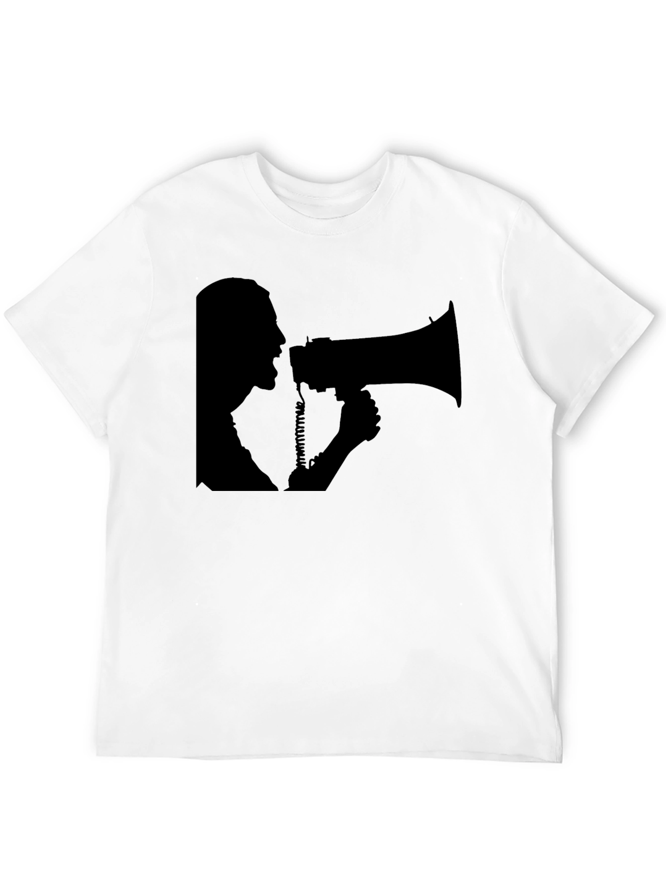Black Megaphone Graphic T-Shirt view 12