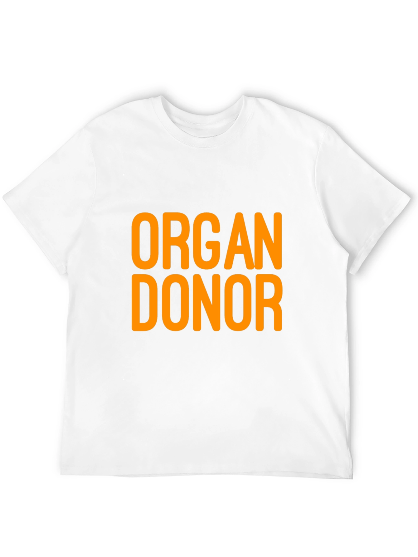 Black Organ Donor T-Shirt - Black Cotton Tee view 12
