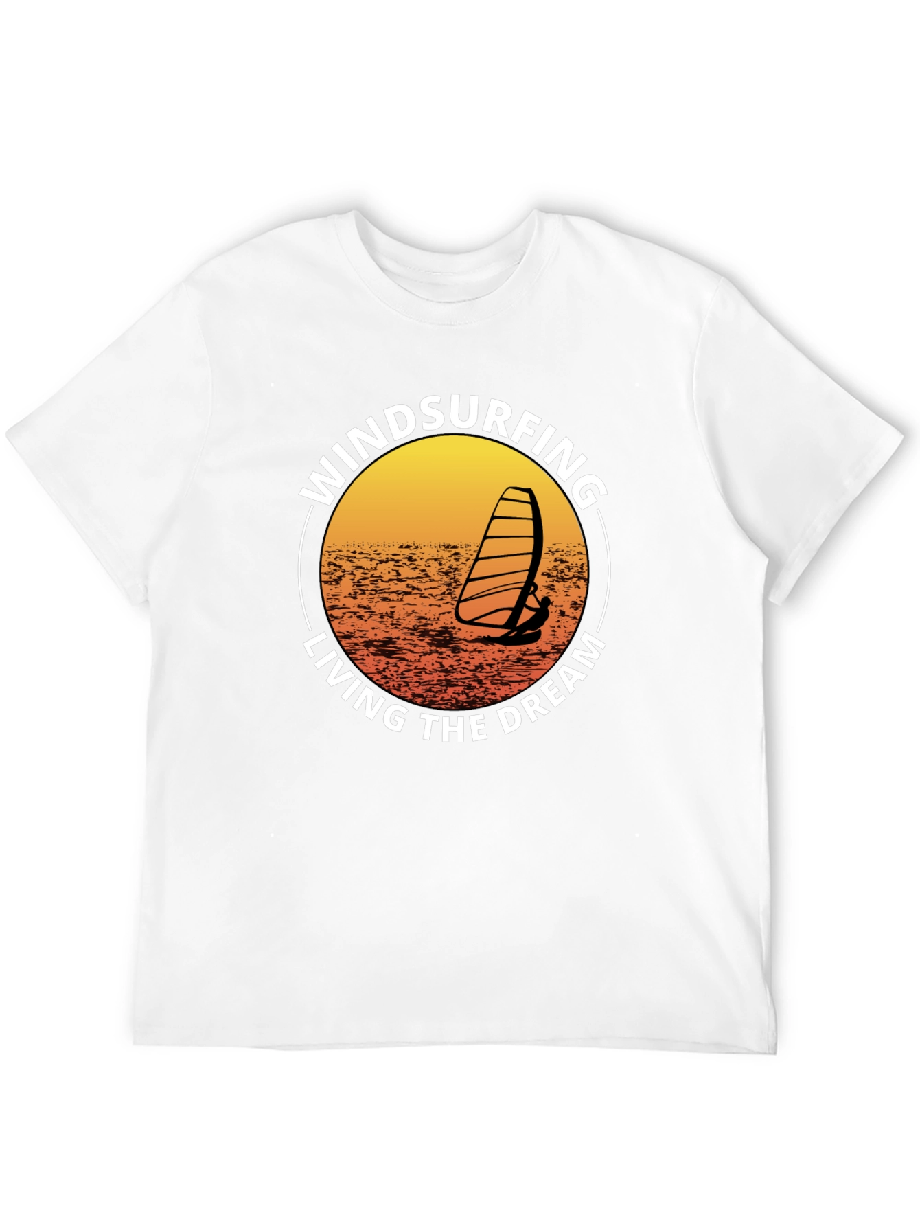 Black Windsurfing Living The Dream Graphic T-Shirt view 12