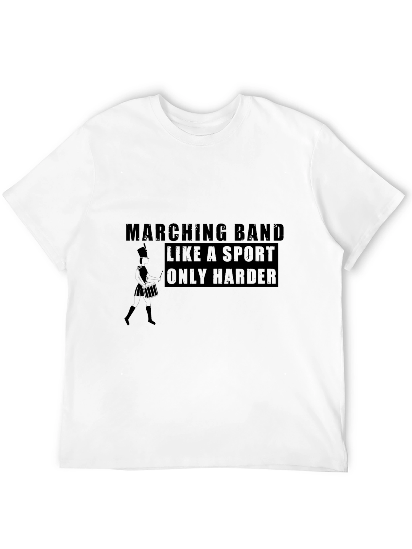 Black Marching Band Like a Sport Only Harder T-Shirt view 12