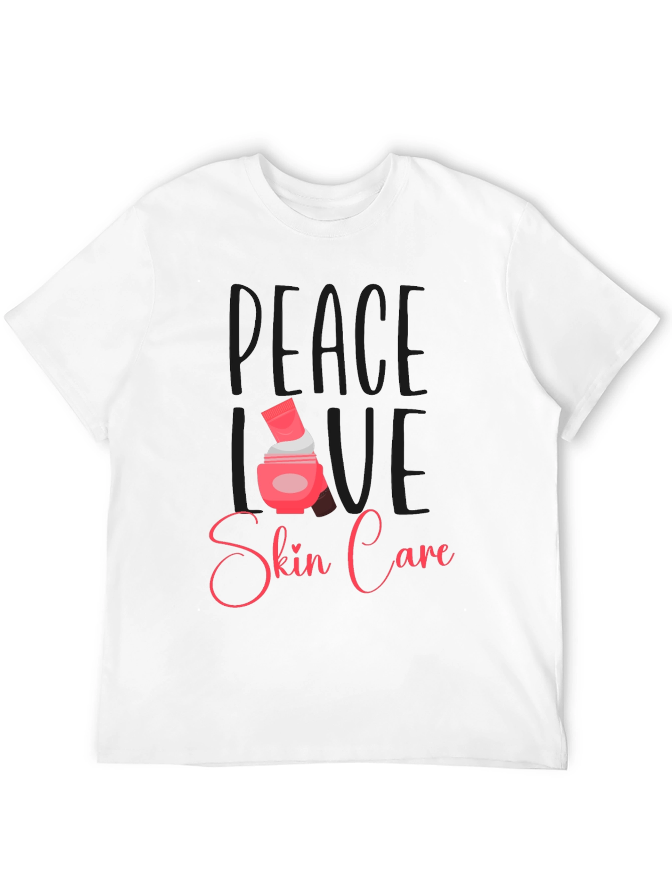 Black Peace Love Skin Care Black T-Shirt view 12