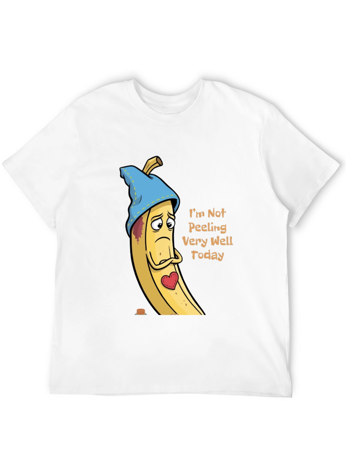 Black Sad Banana T-Shirt - Funny Graphic Tee view 12