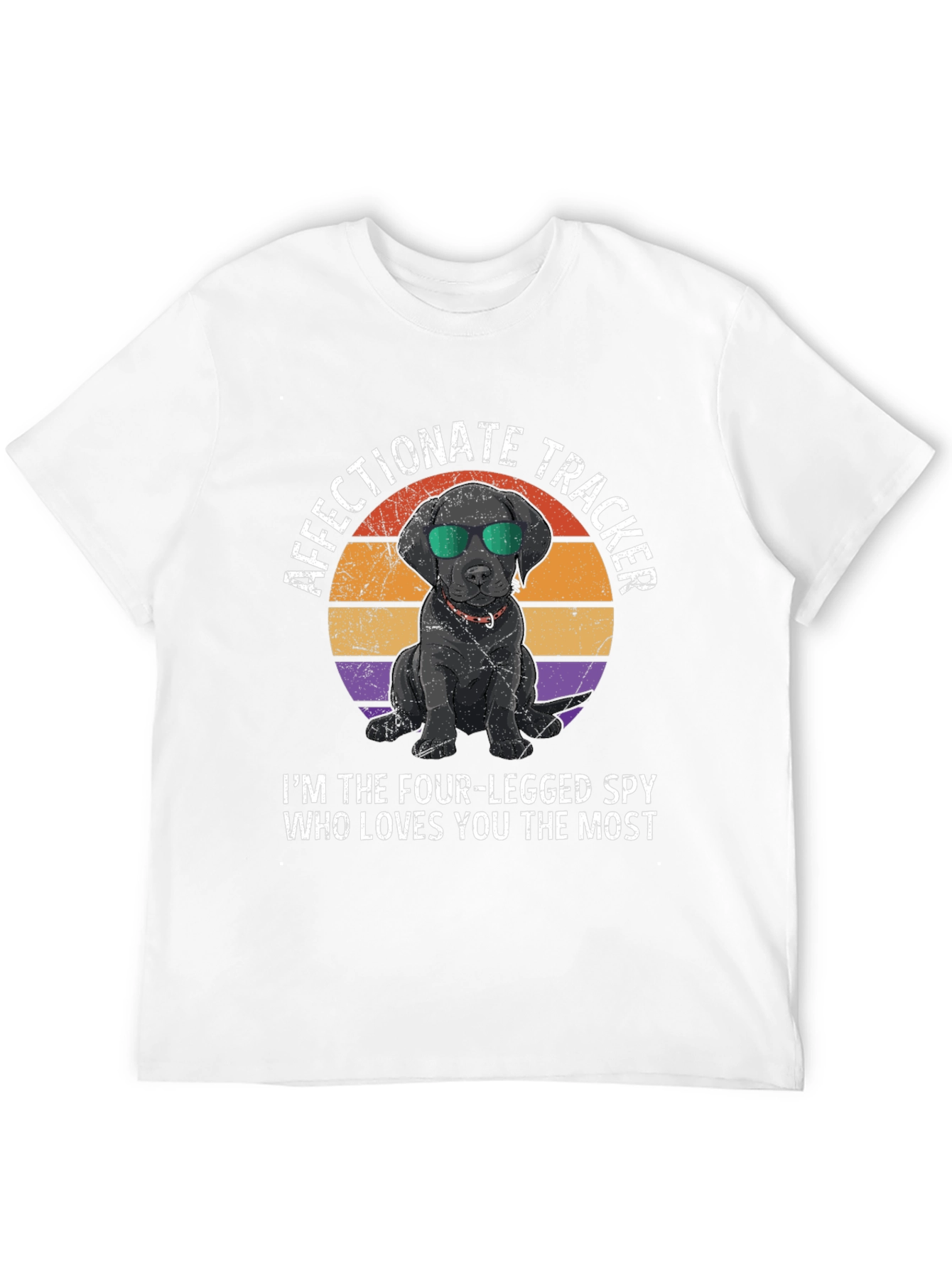 Black Affectionate Tracker Dog Graphic T-Shirt view 12