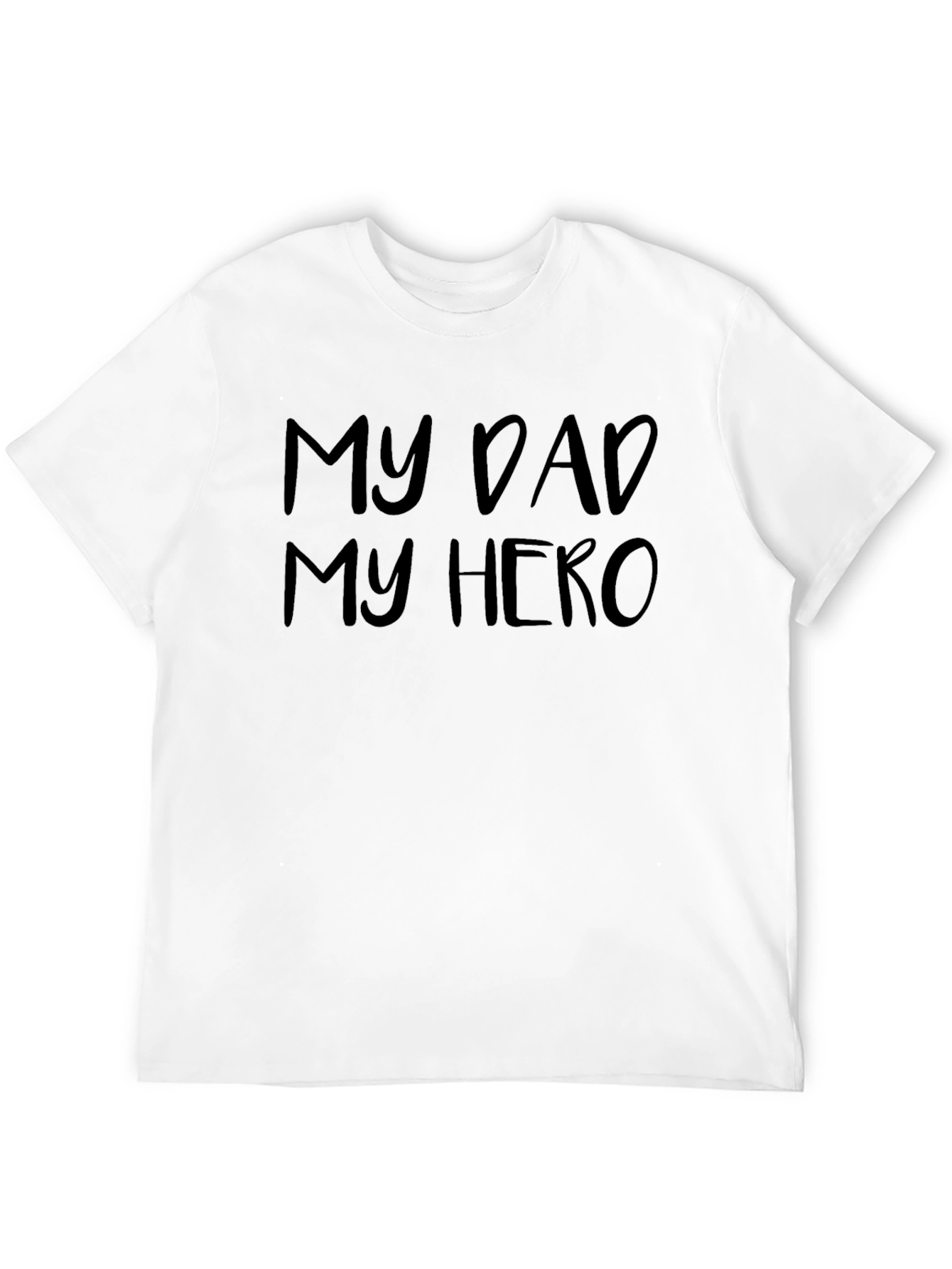 Black My Dad My Hero Black T-Shirt view 12