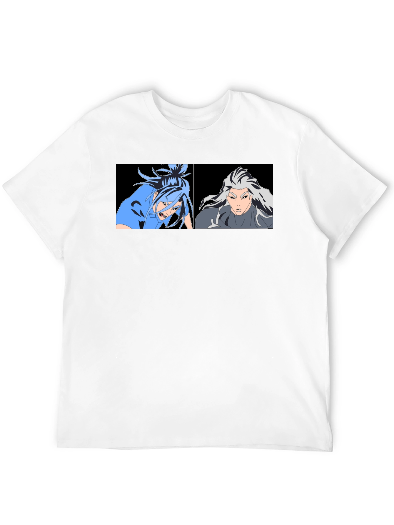 Black Anime Character Graphic Print Black T-Shirt view 12