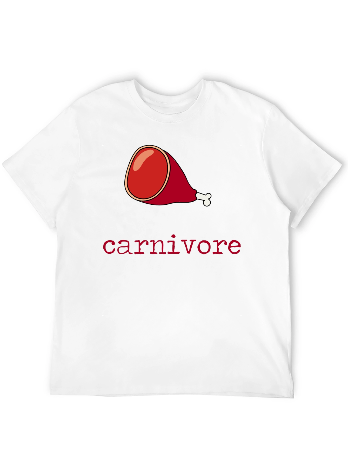 Black Carnivore Ham Graphic Tee - Meat Lover's T-Shirt view 12