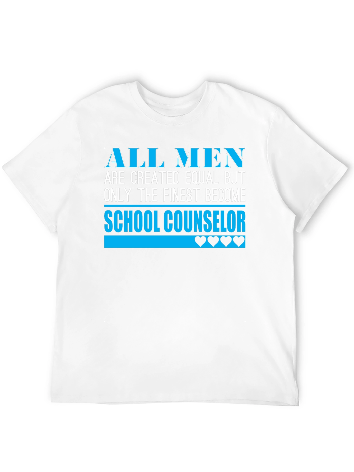 Black Finest School Counselor Men's Black T-Shirt view 12