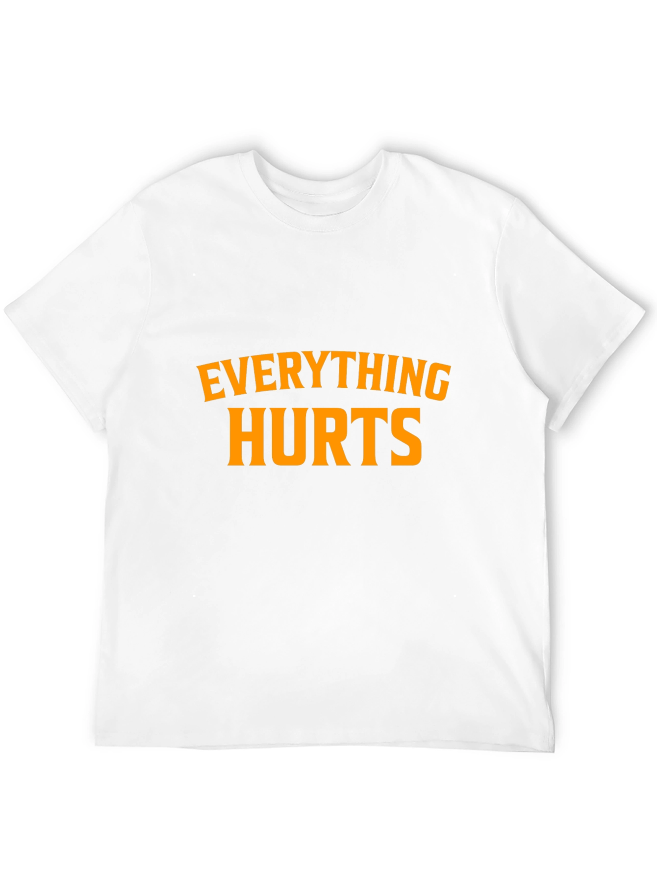 Black Everything Hurts Black Graphic T-Shirt view 12