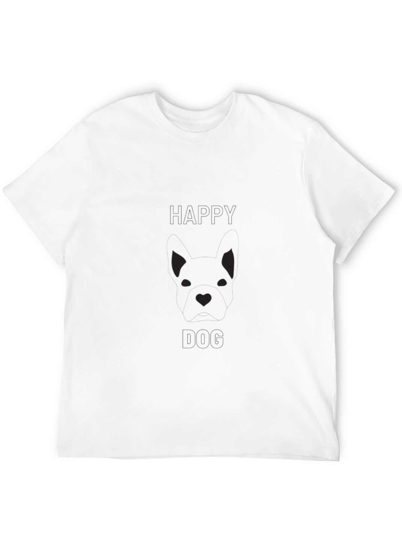 Black Men's Black Graphic Tee - 'Hello Dog' view 12