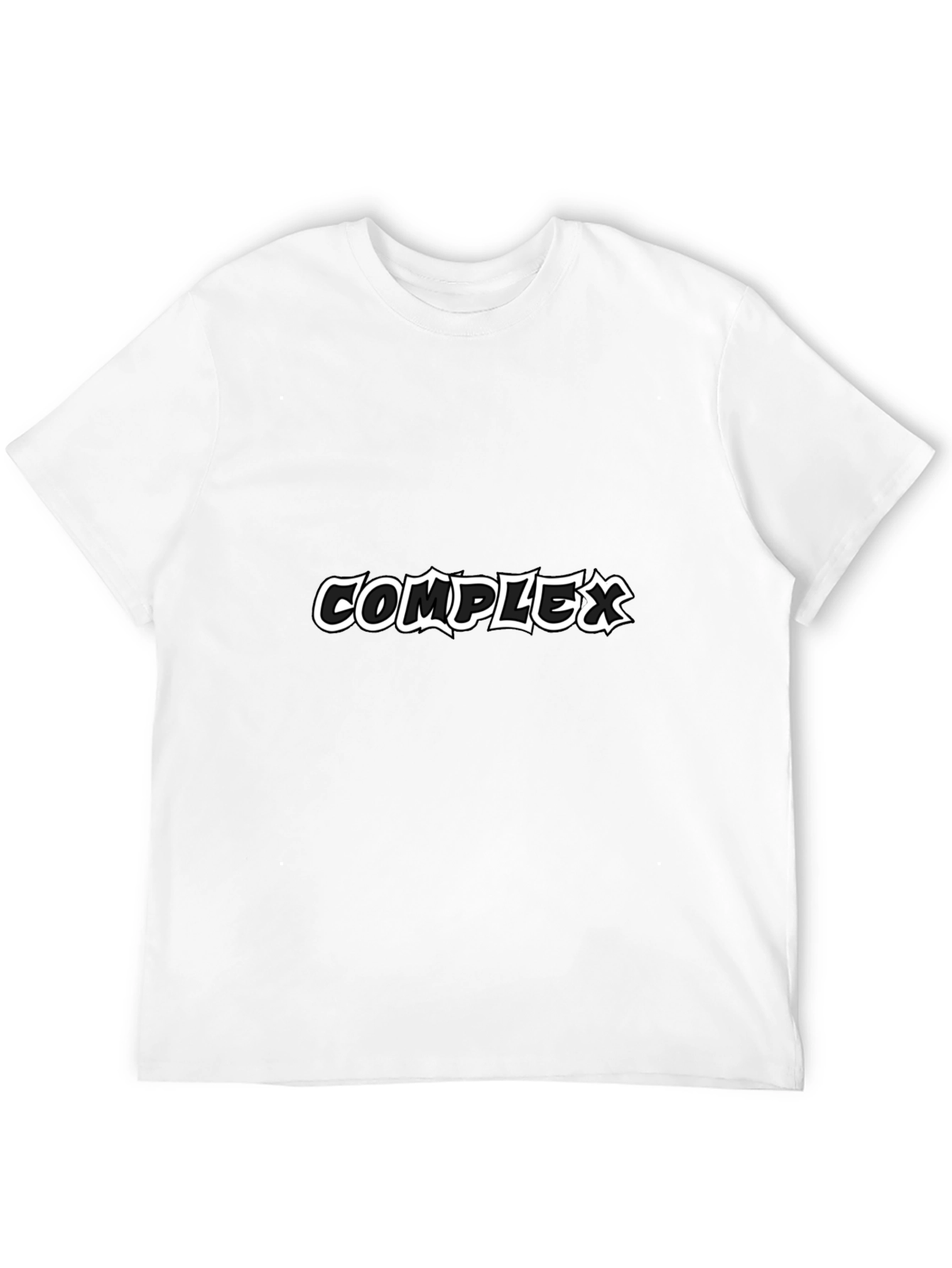 Black Complex Graphic Print Black T-Shirt view 12