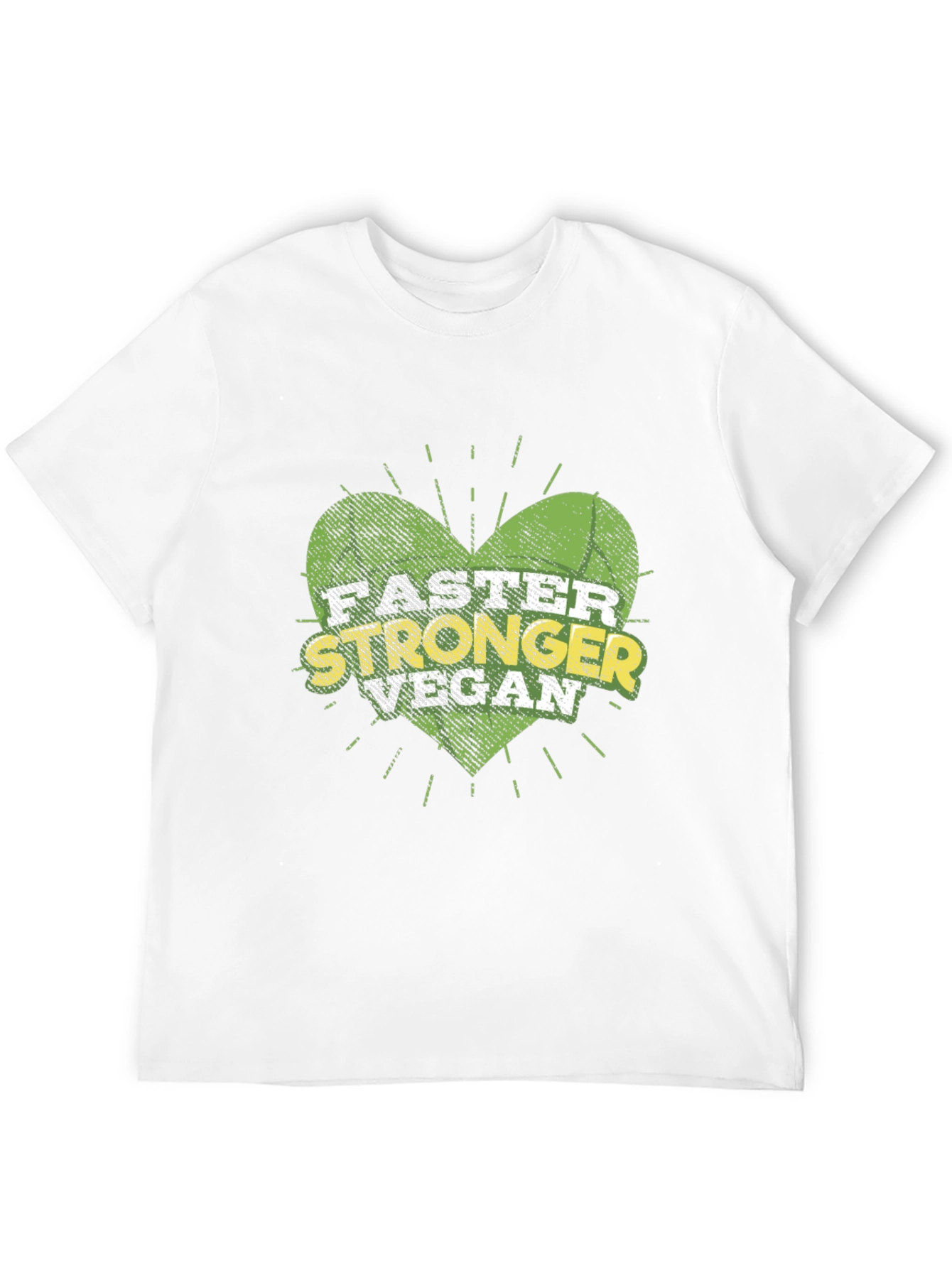 Black Faster Stronger Vegan T-Shirt view 12