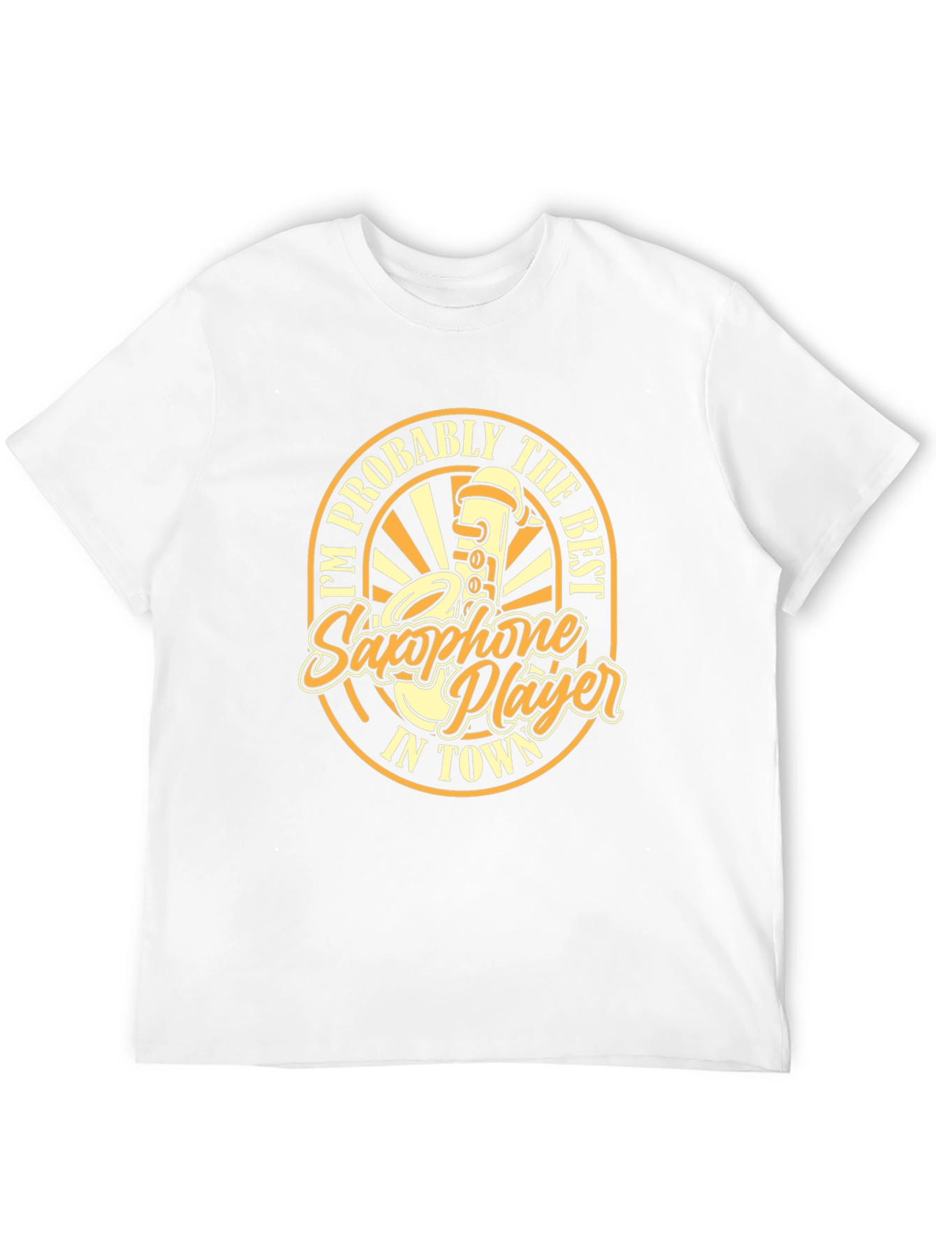 Black Saxophone Player Graphic T-Shirt - Musician Gift view 12