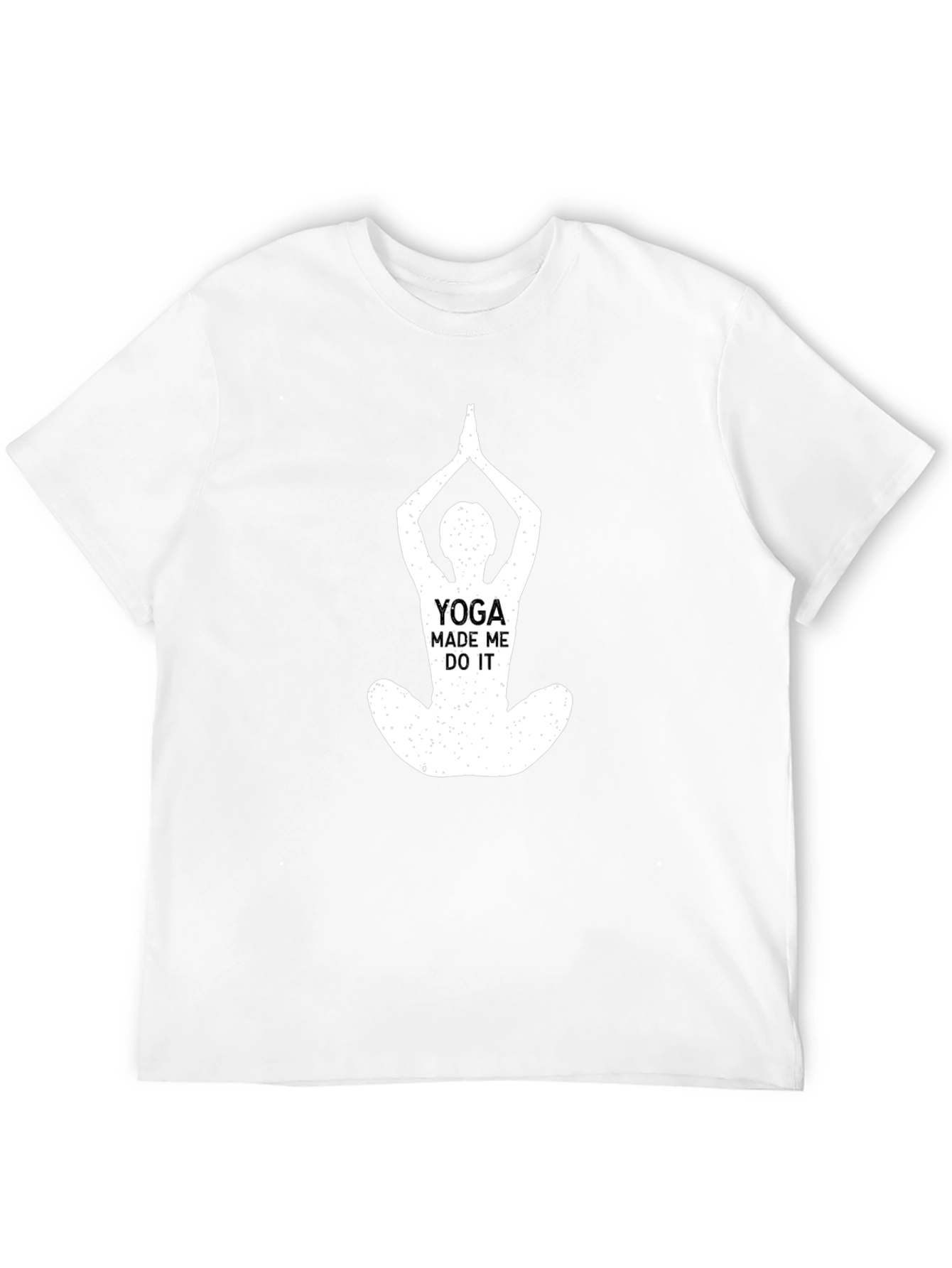 Black Yoga Made Me Do It Black T-Shirt view 12