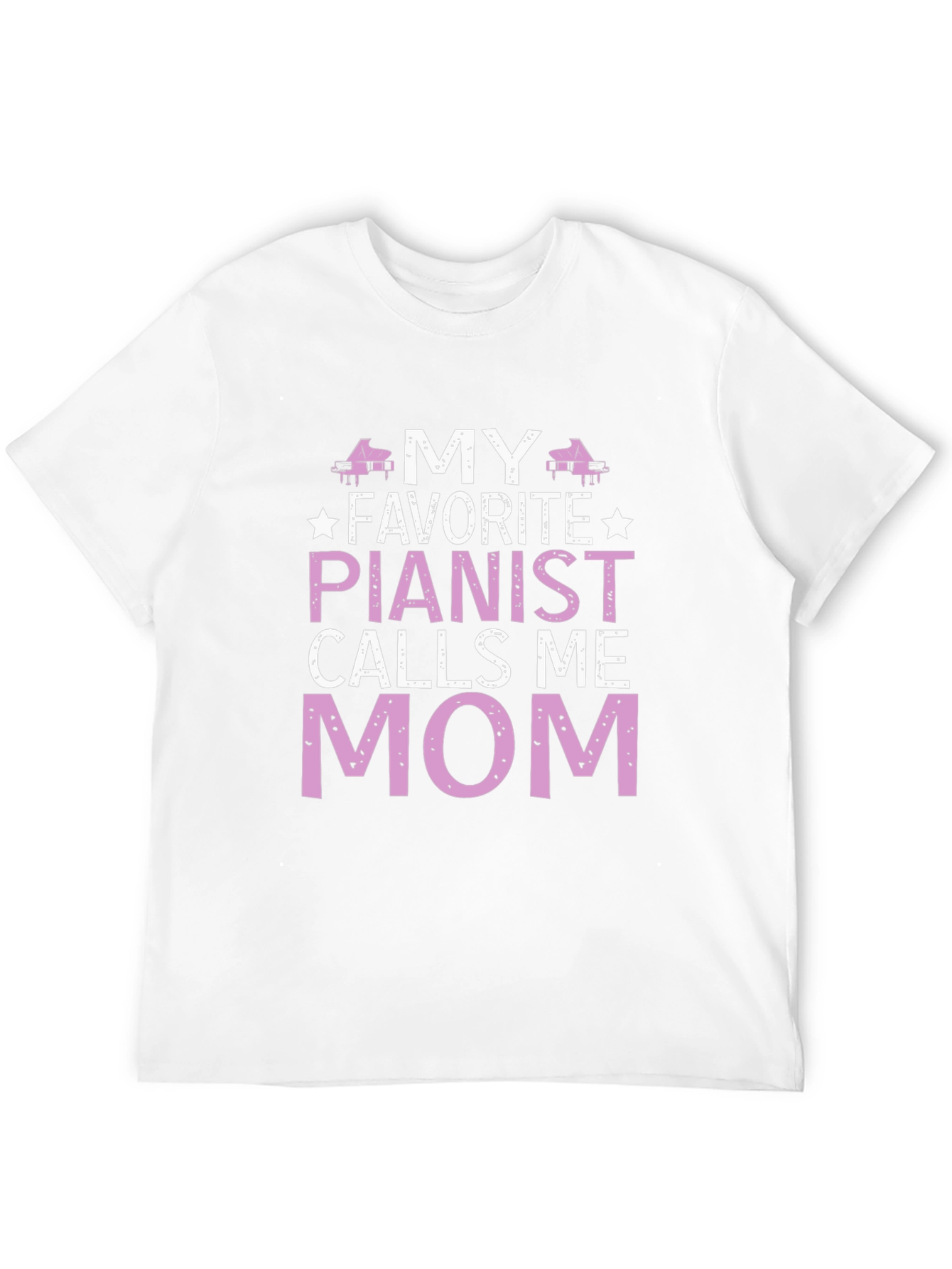 Black My Favorite Pianist Calls Me Mom T-Shirt view 12