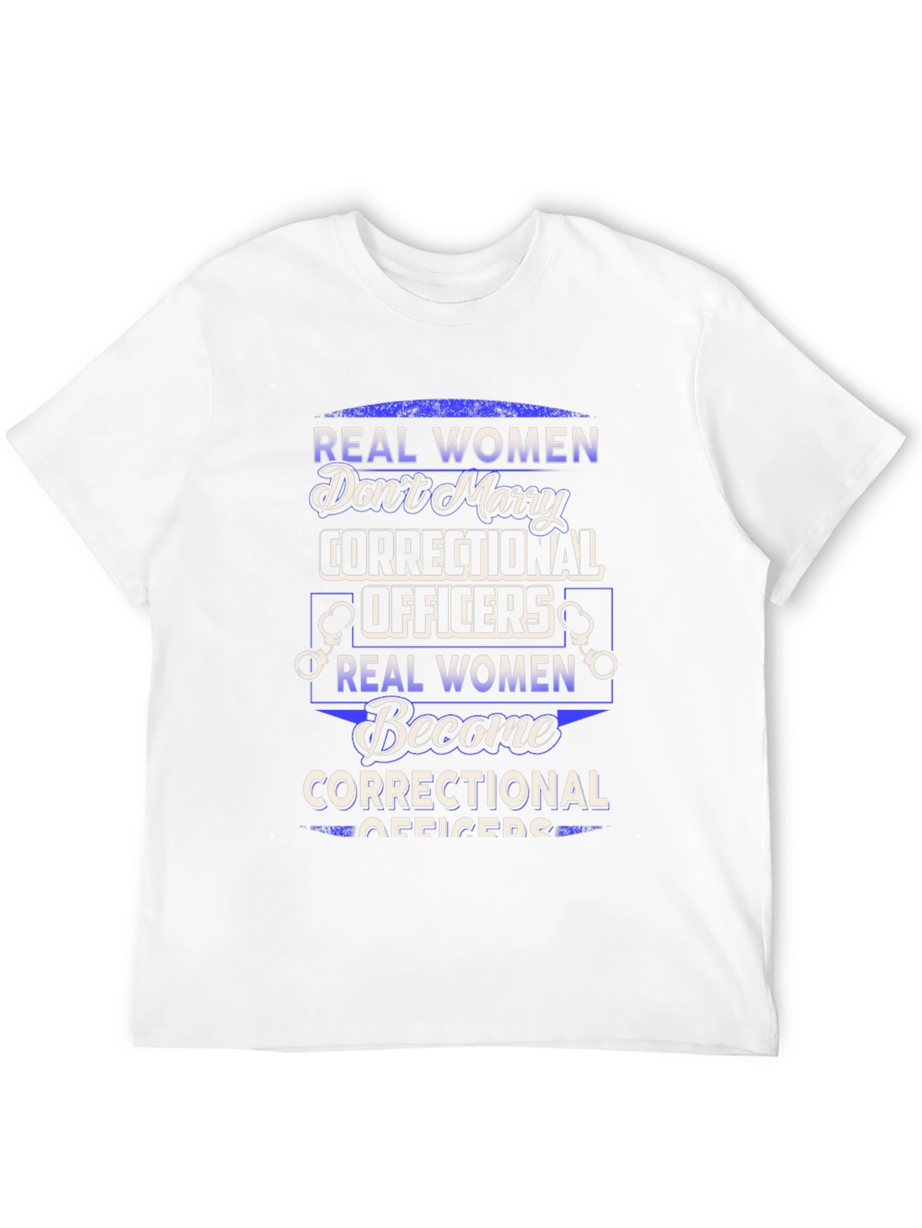 Black Real Women Correctional Officer Graphic T-Shirt view 12