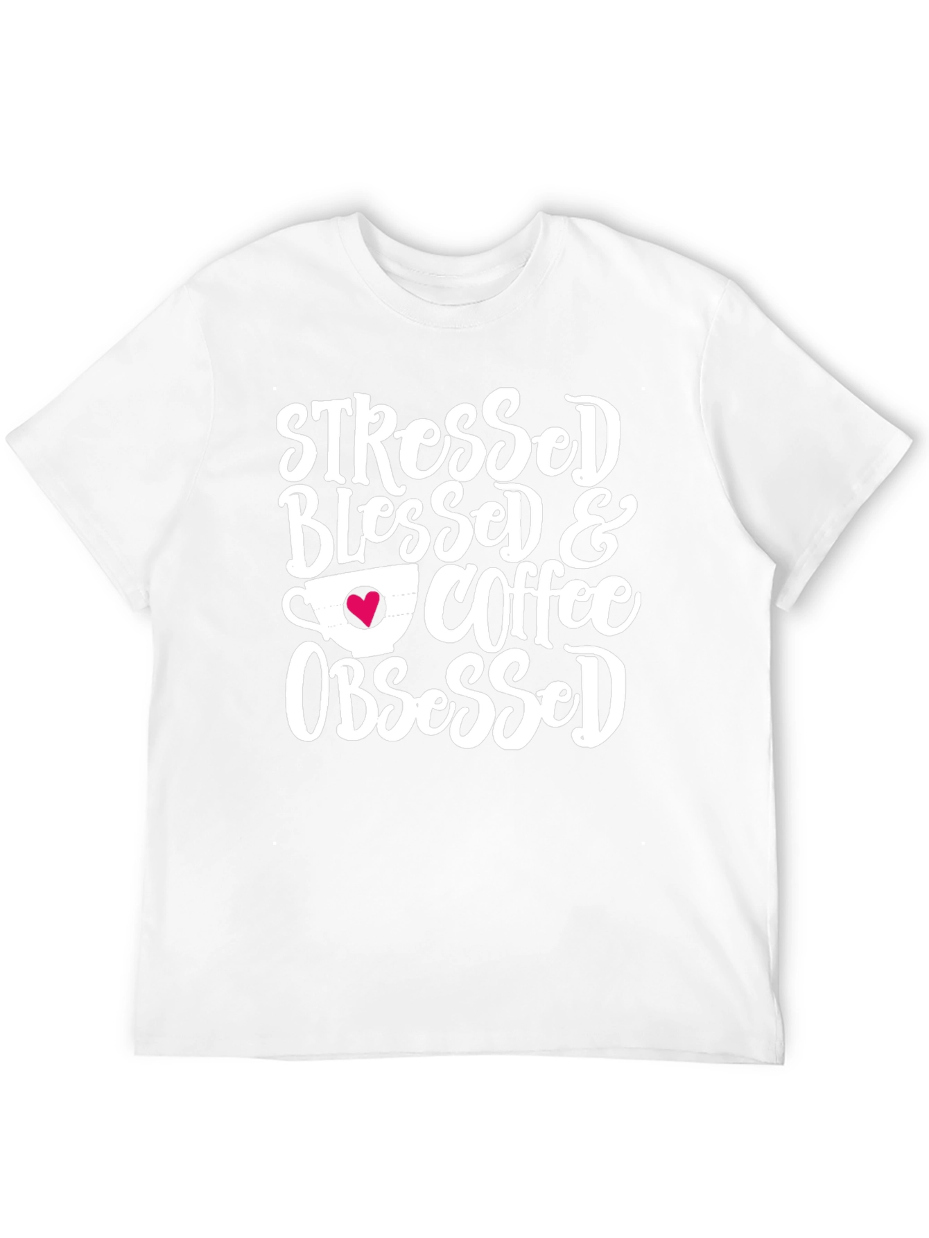 Black Stressed Blessed & Coffee Obsessed Graphic Tee view 12