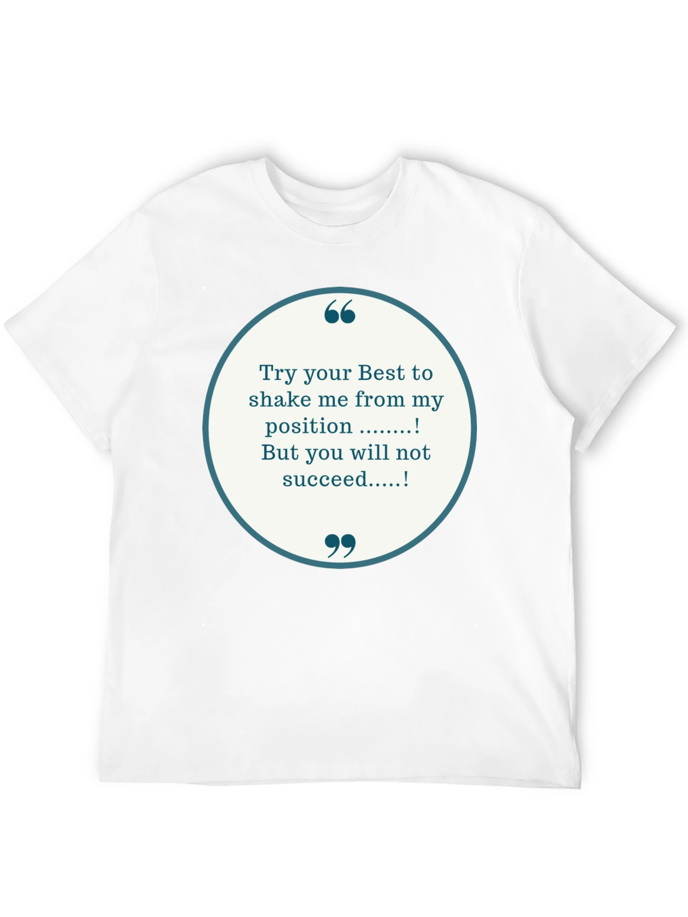 Black Motivational T-Shirt - Try Your Best view 12