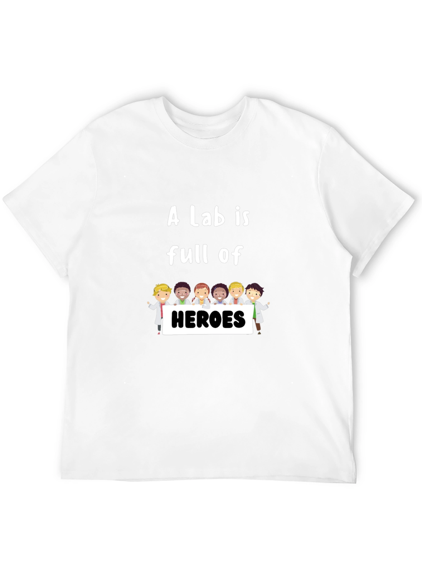 Black Lab Heroes T-Shirt - Black Crew Neck Graphic Tee view 12