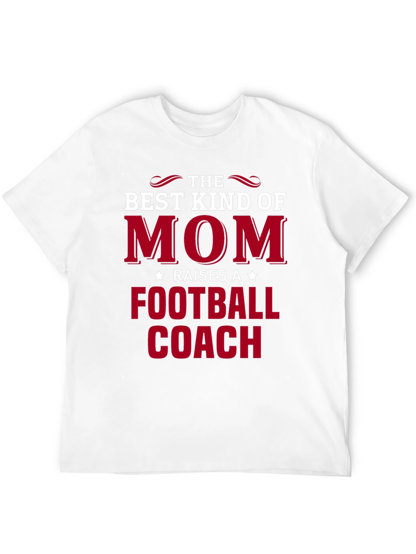 Black Best Kind of Mom Football Coach T-Shirt view 12