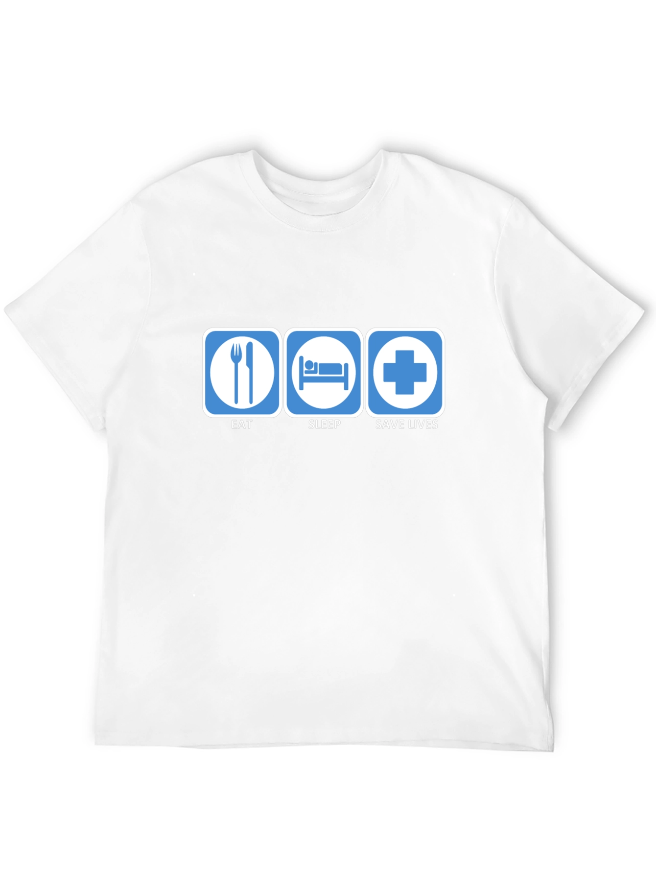 Black Eat Sleep Save Lives Graphic T-Shirt - Medical/Healthcare view 12