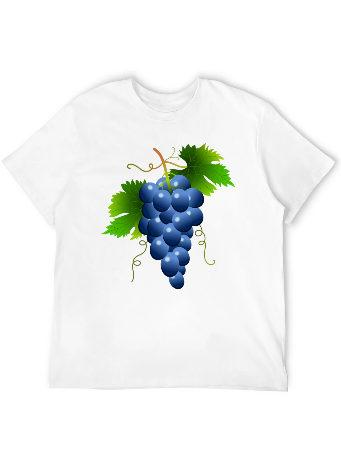 Black Grapes Graphic Tee - Casual Black T-Shirt view 12