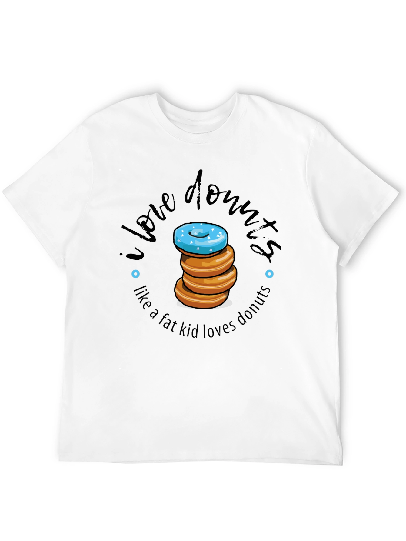 Black I Love Donuts T-Shirt view 12