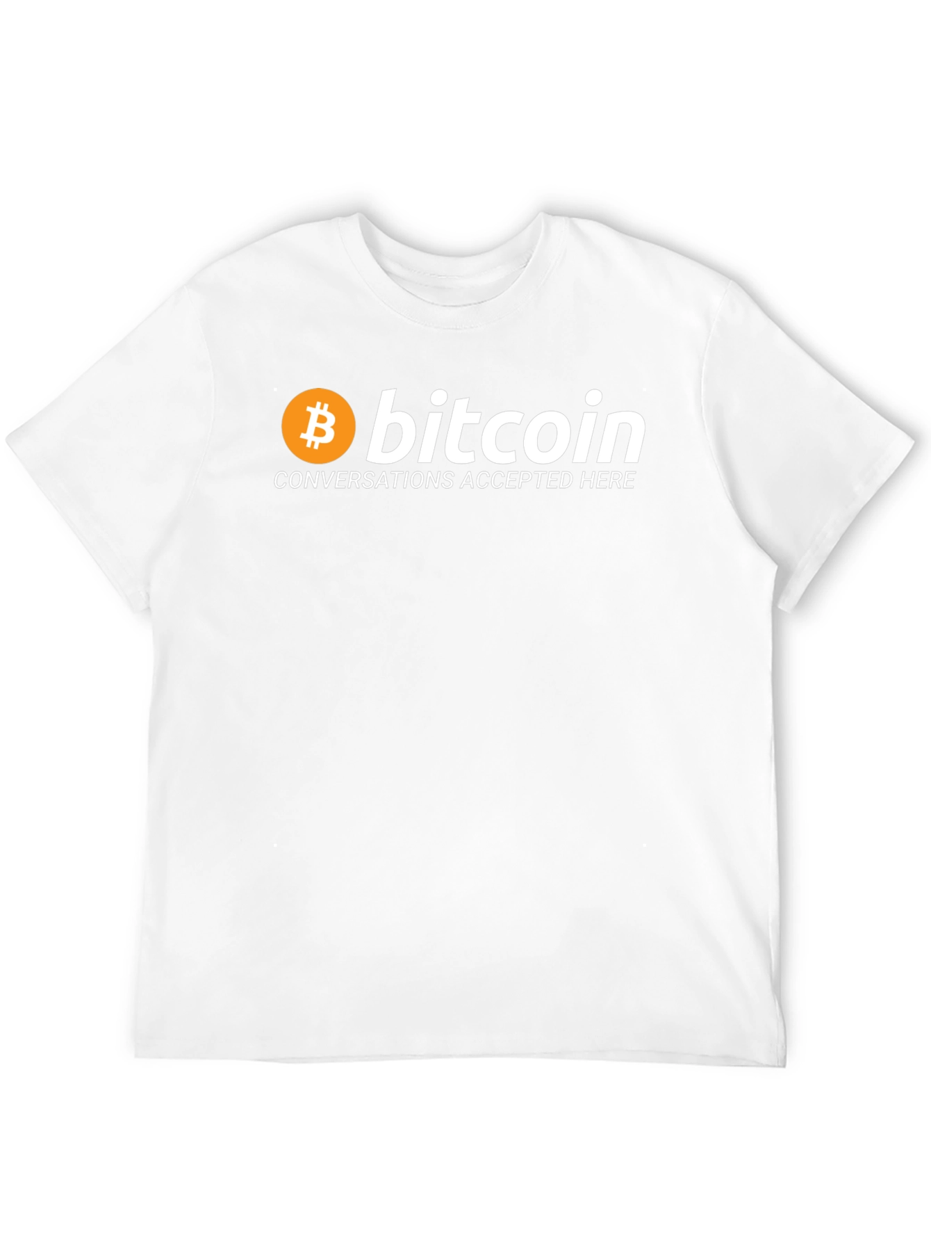 Black Bitcoin T-Shirt Crypto Currency Conversations Tee view 12