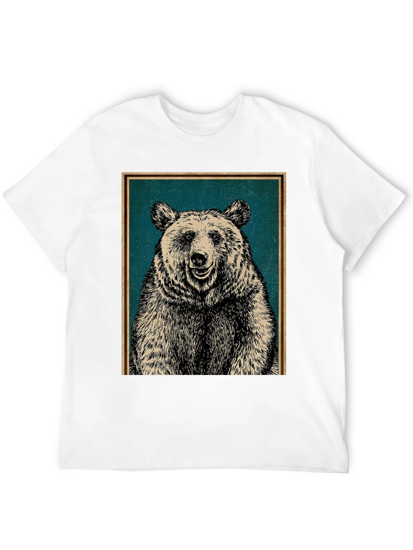 Black Bear Graphic Print Crew Neck T-Shirt view 12
