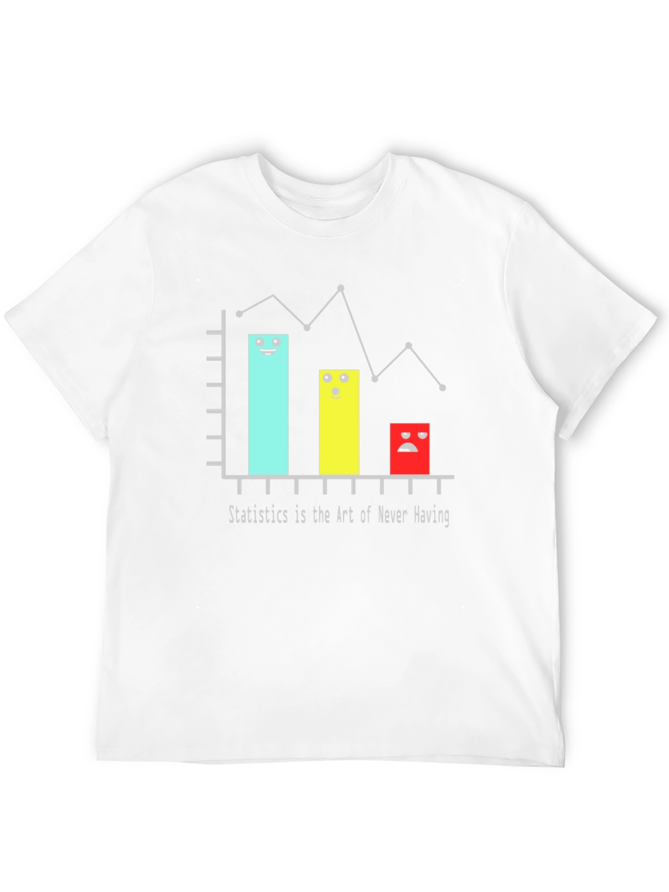 Black Statistics Humor Graphic Tee view 12
