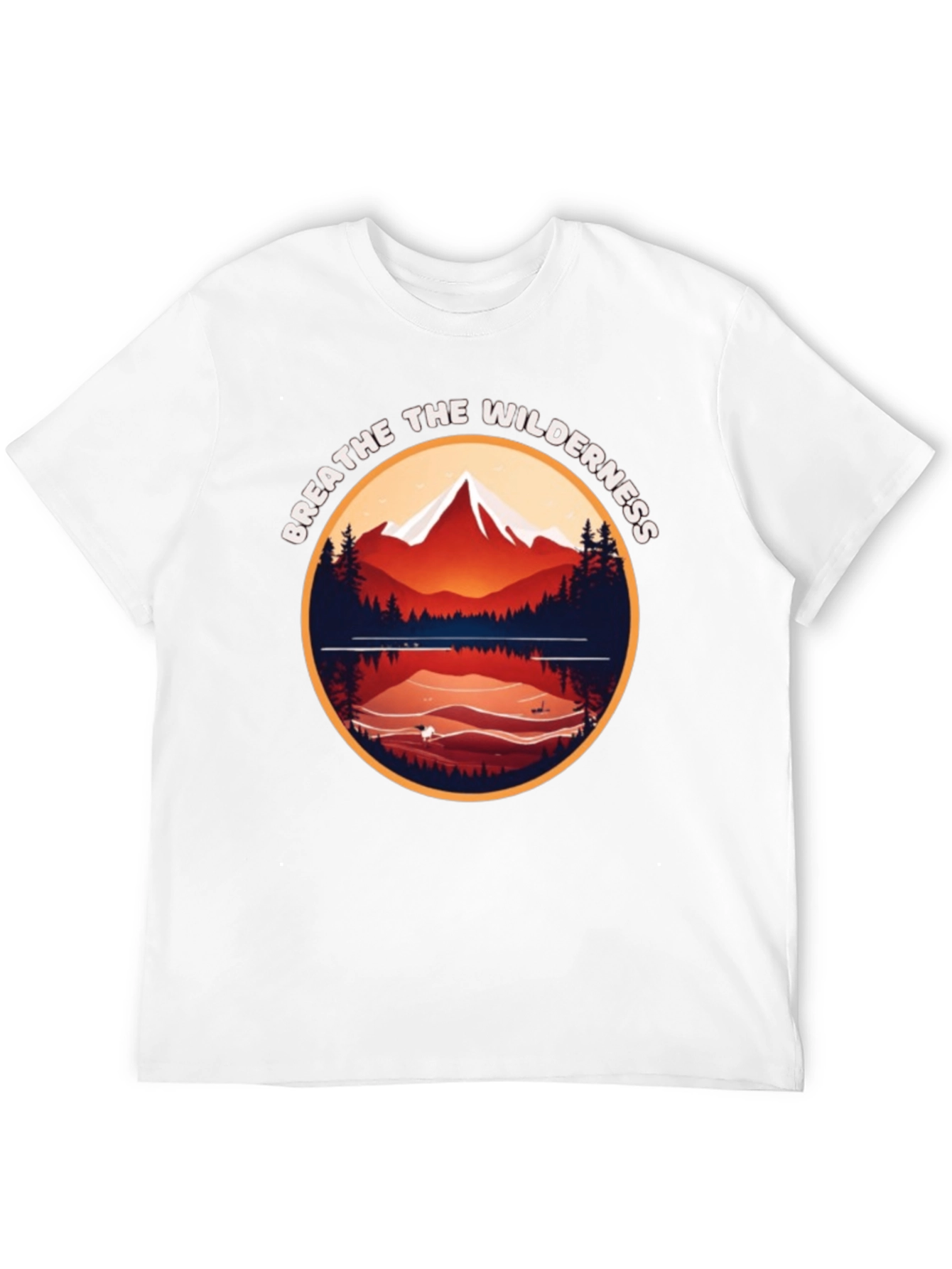 Black Breathe the Wilderness Graphic Tee view 12