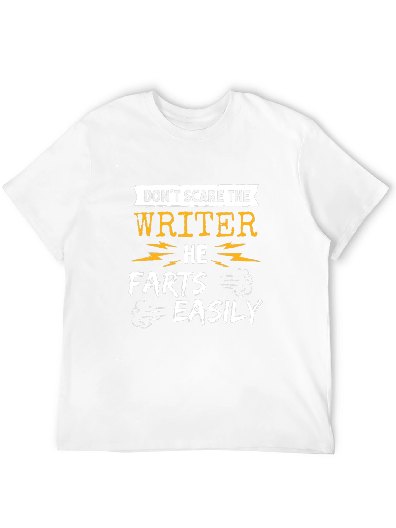 Black Writer Humor T-Shirt: Don't Scare the Writer! view 12