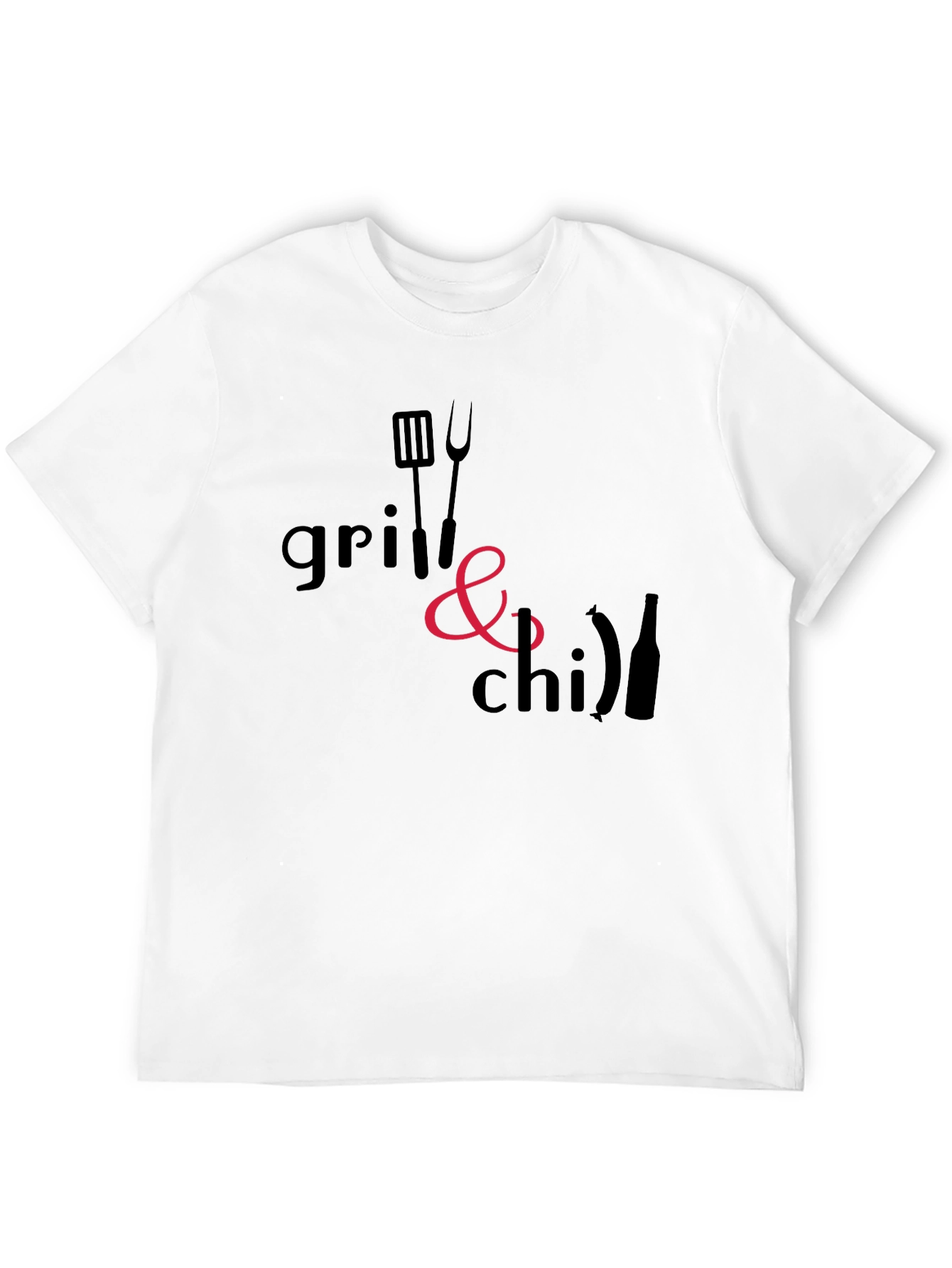 Black Grill & Chill Black T-Shirt - BBQ Ready view 12