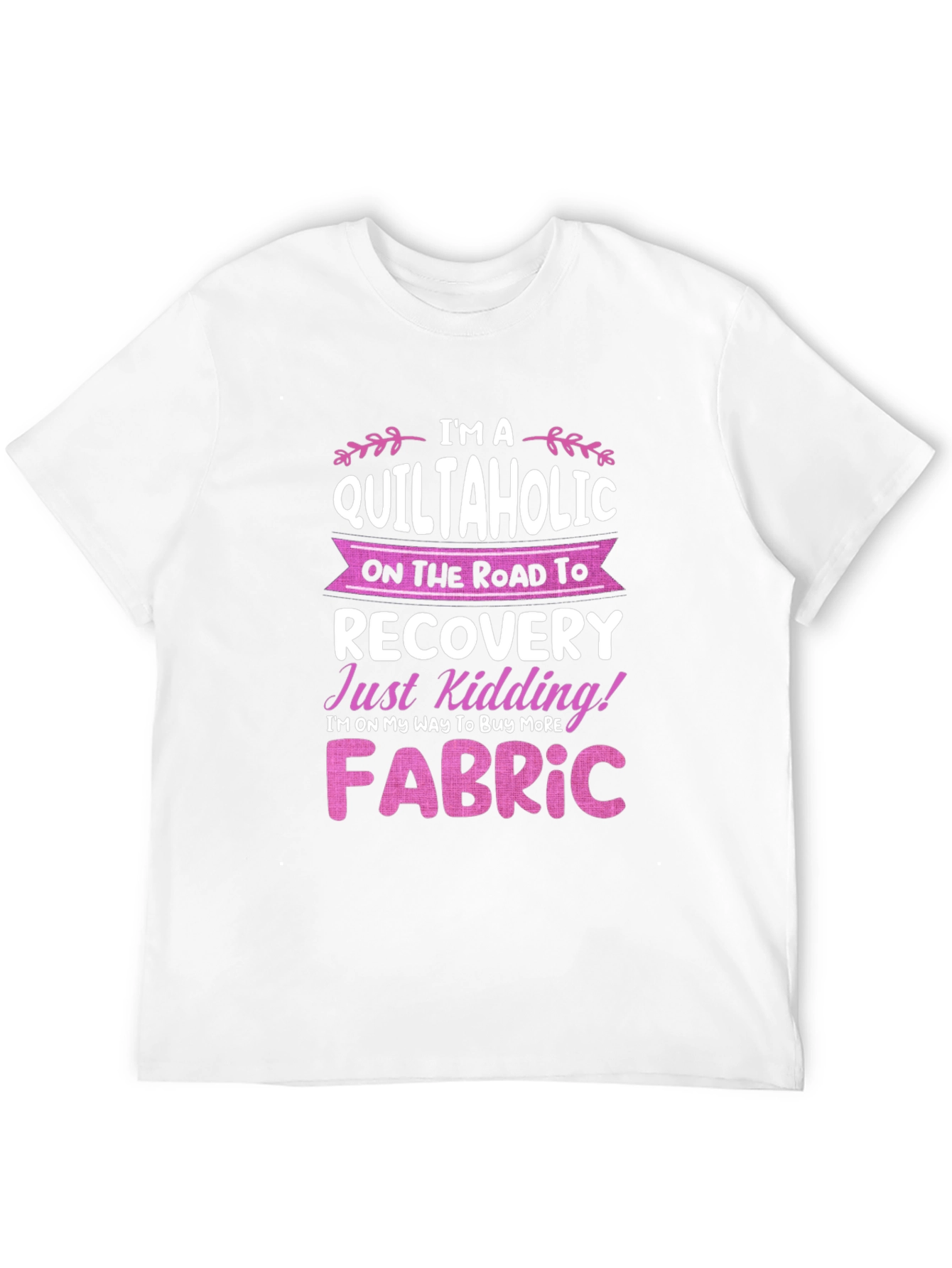 Black Quiltaholic T-Shirt: I'm on My Way to Buy More Fabric! view 12