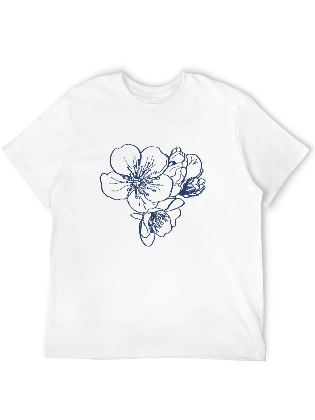 Black Floral Print Black T-Shirt view 12