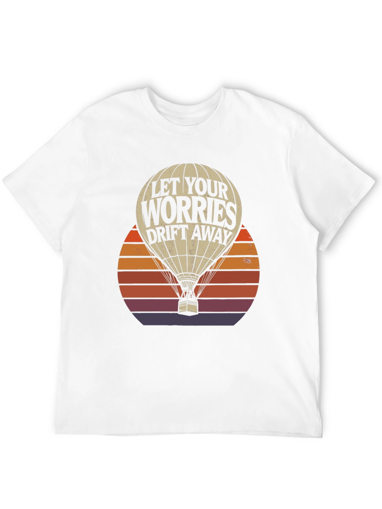 Black Let Your Worries Drift Away T-Shirt view 12