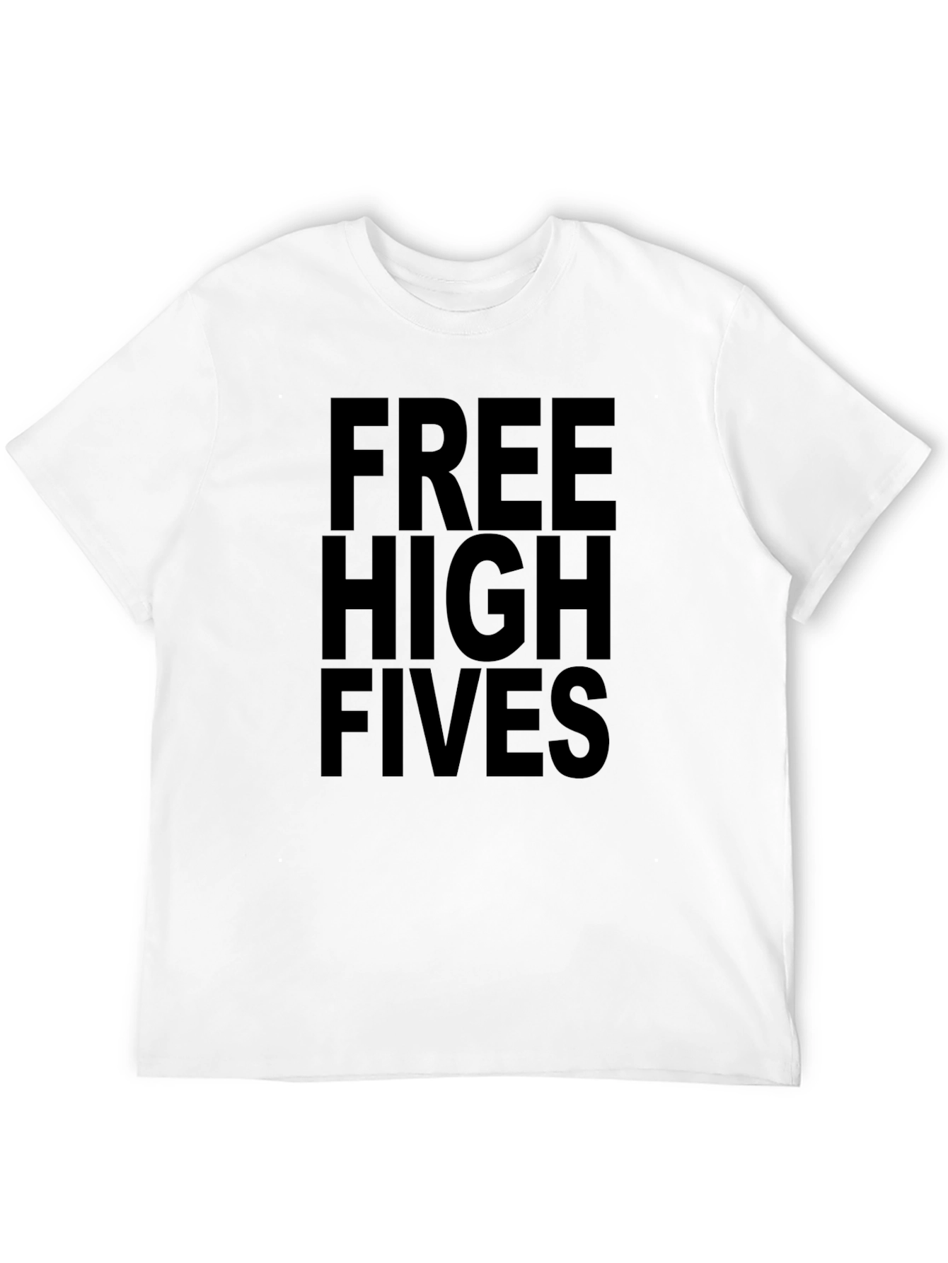 Black Free High Fives Graphic Tee - Black view 12