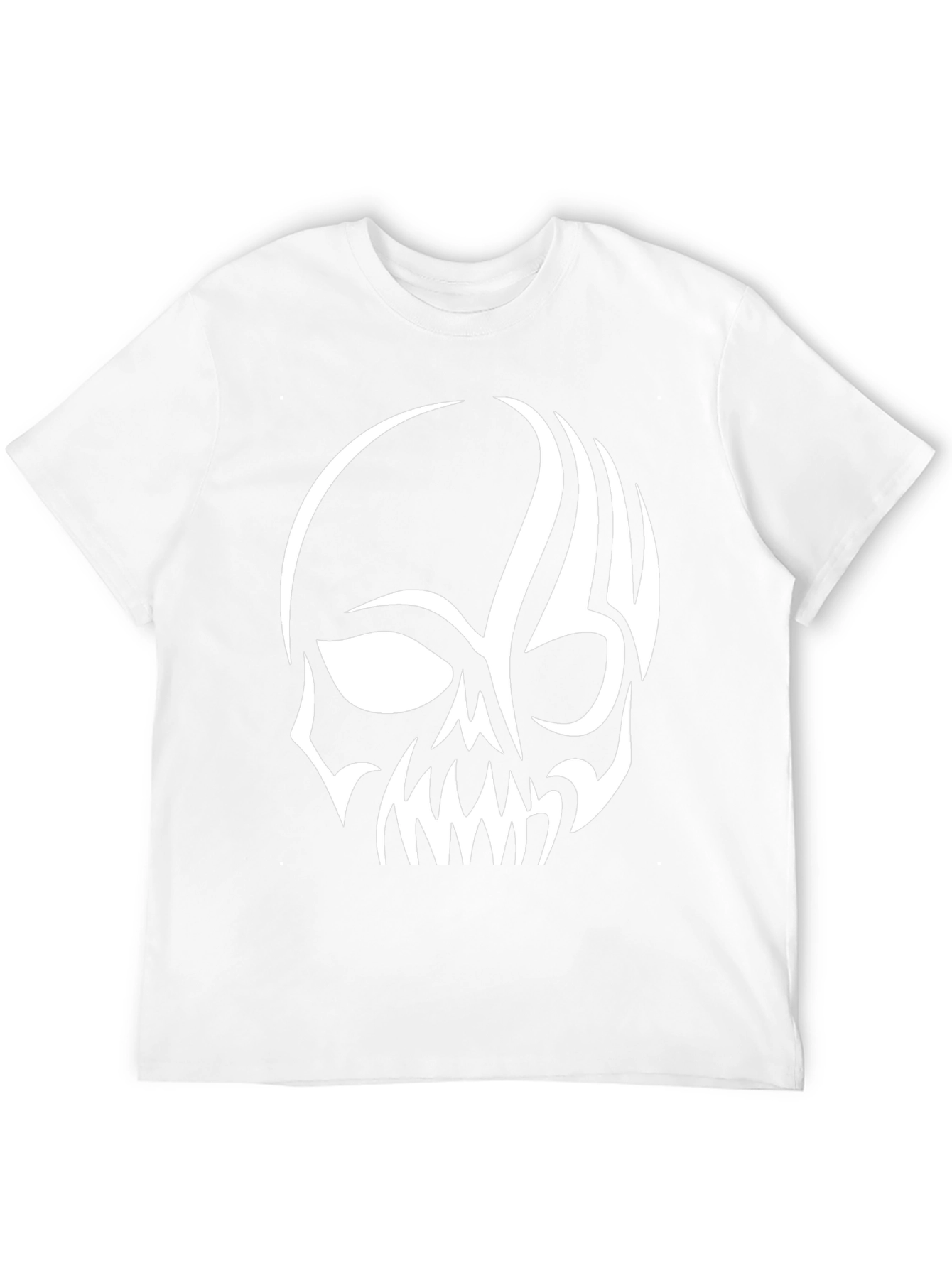 Black Skull Graphic Tee - Men's Black T-Shirt view 12