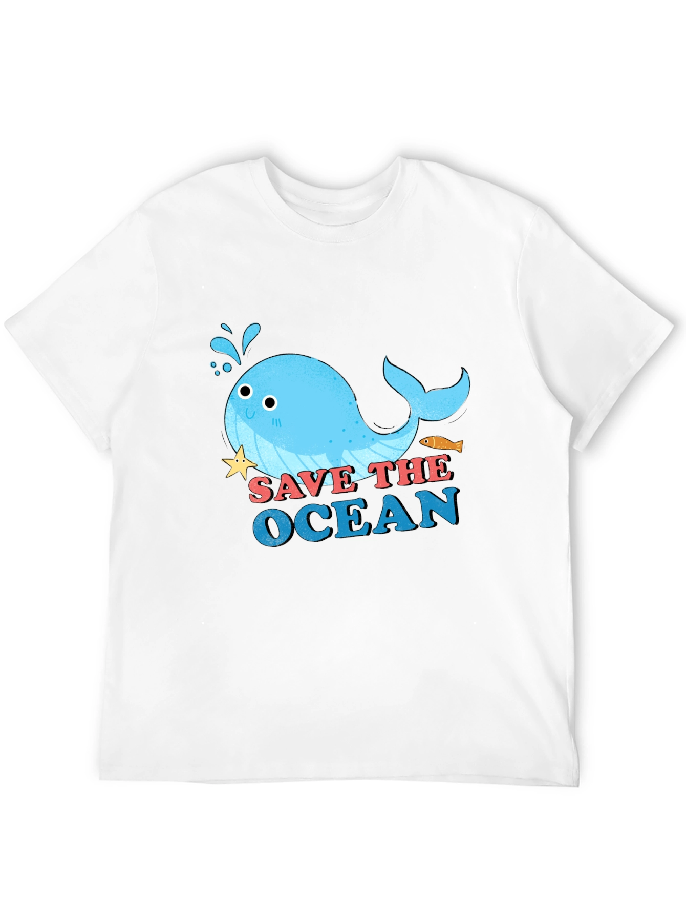 Black Save the Ocean Graphic Tee - Cute Whale Design view 12