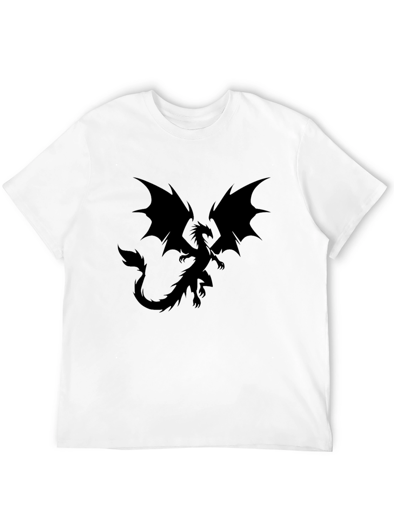 Dragon Graphic Black T-Shirt for Men - 12