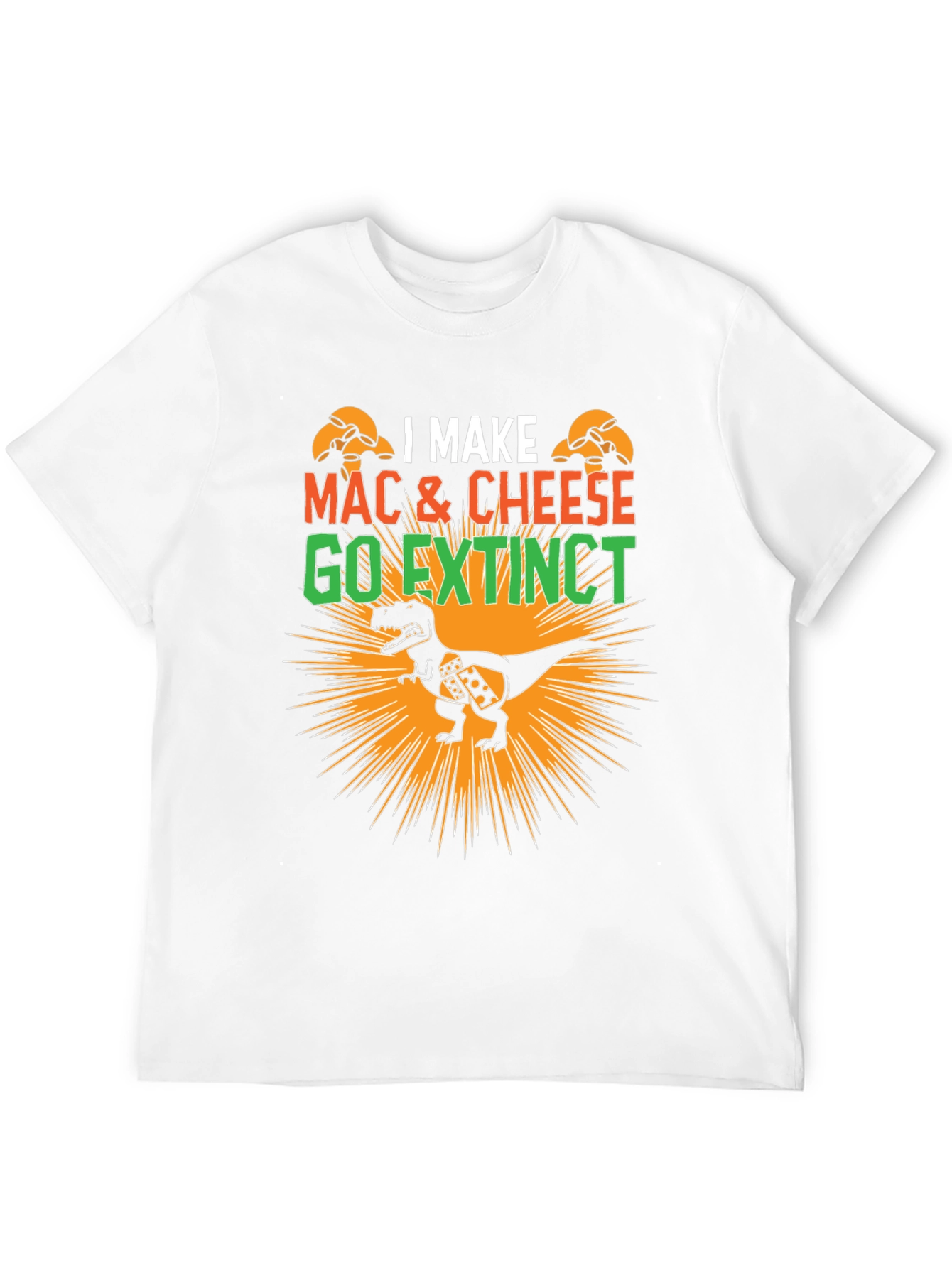 Black Mac & Cheese T-Rex Graphic T-Shirt view 12