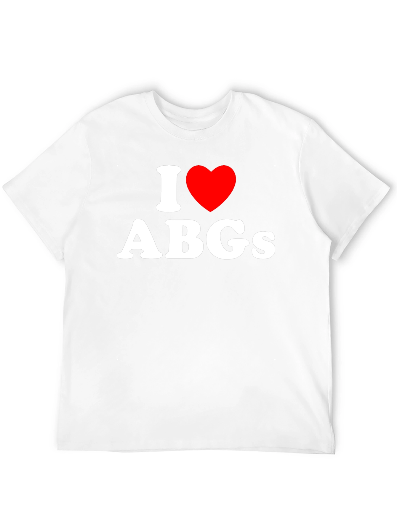 Black I Love ABGs Black T-Shirt - Soft Cotton Tee view 12