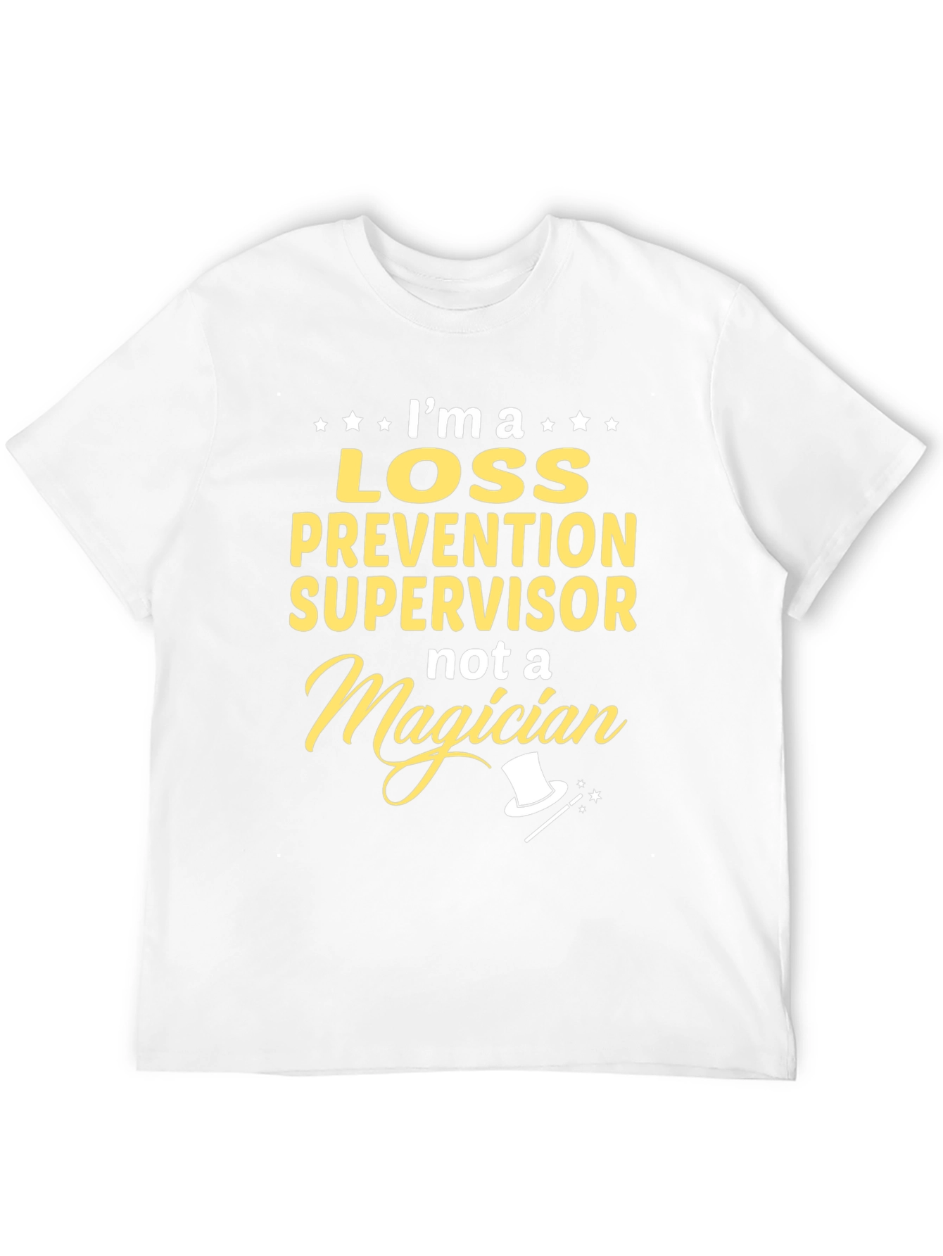 Black Loss Prevention Supervisor T-Shirt Funny Magician view 12