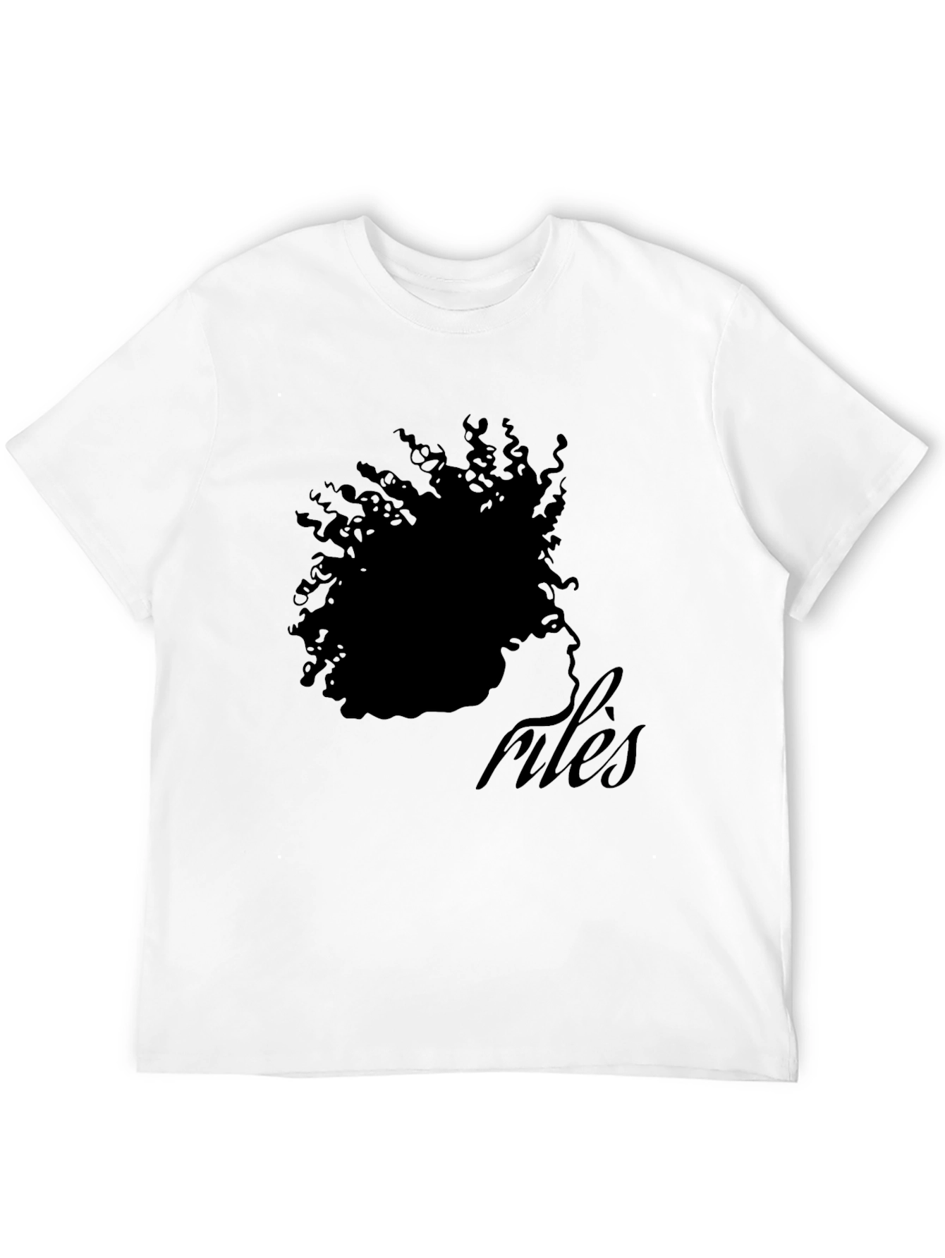 Black Stylish Black 'Rules' Graphic T-Shirt view 12