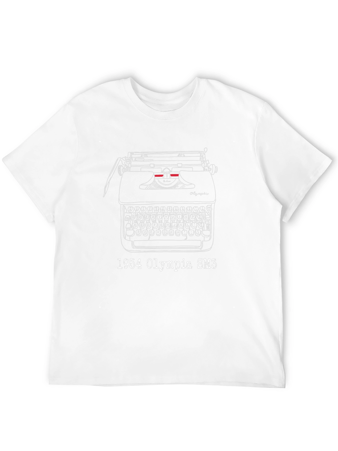 Black Vintage Typewriter Graphic Tee view 12